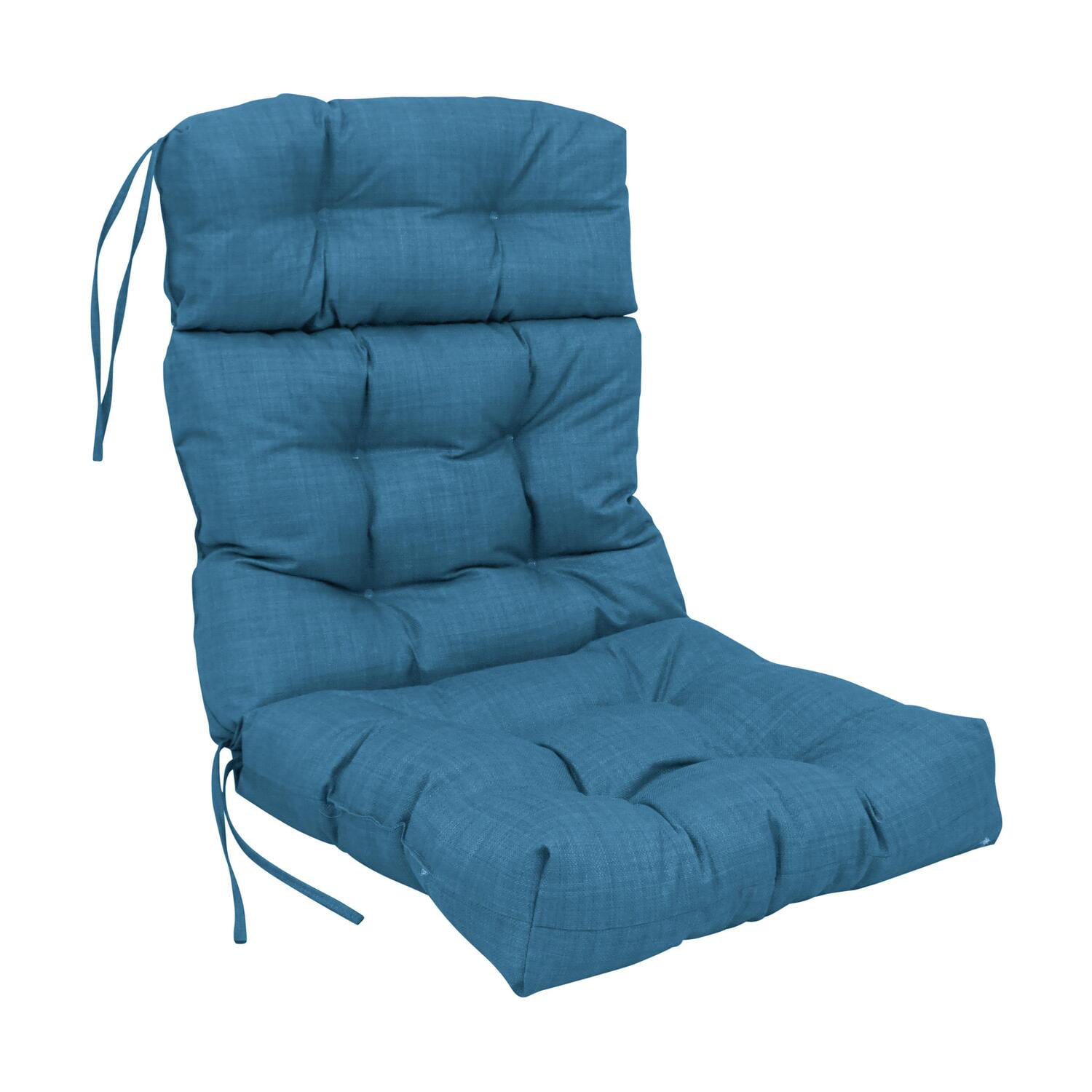 Picture of Blazing Needles 920X42BF-S1-REO-SOL-16 20 x 42 in. Spun Polyester Solid Outdoor Tufted Chair Cushion&#44; Sea Blue