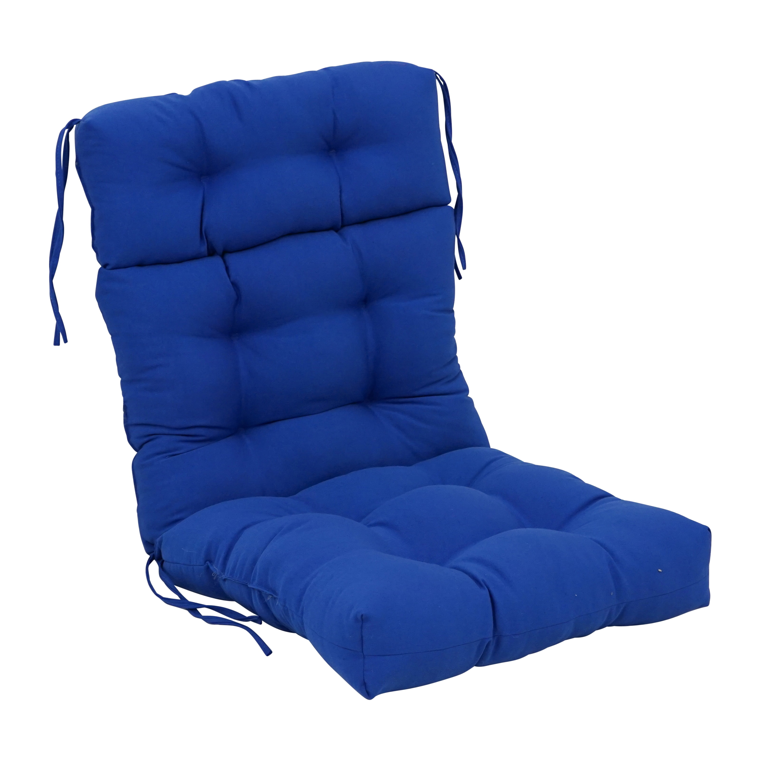 Picture of Blazing Needles 920X42BF-S1-TW-RB 20 x 42 in. Solid Twill Tufted Chair Cushion, Royal Blue