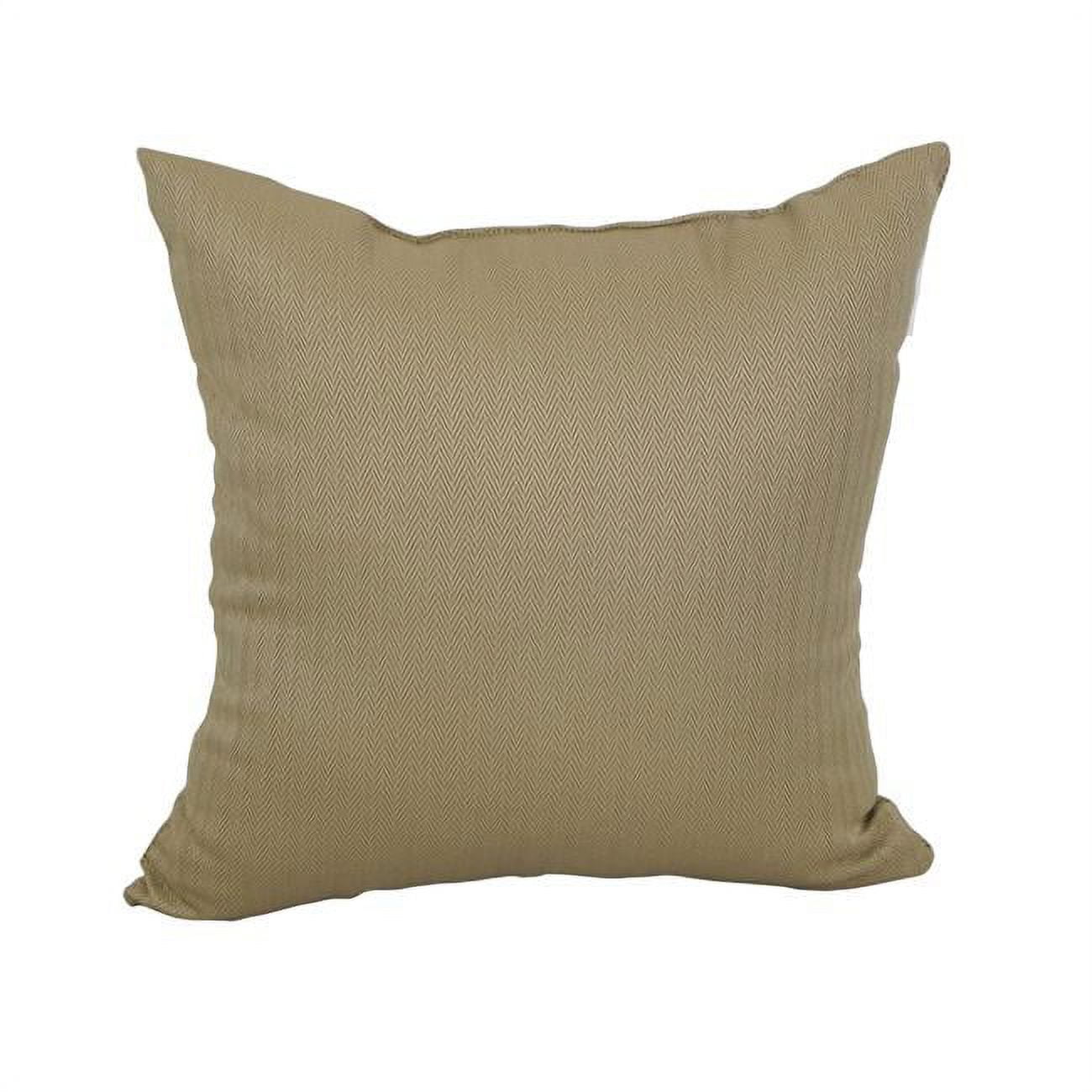 9910-S1-PO-010 17 in. Square Premium Polyester Outdoor Throw Pillow, Newfound Cafe