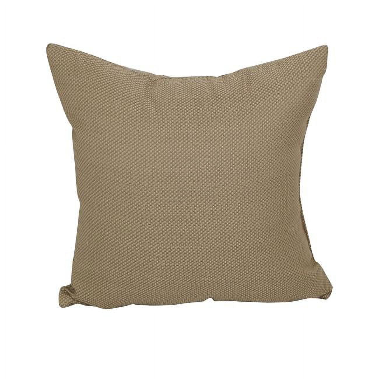 9910-S1-PO-012 17 in. Square Premium Polyester Outdoor Throw Pillow, Pinehurst Cafe