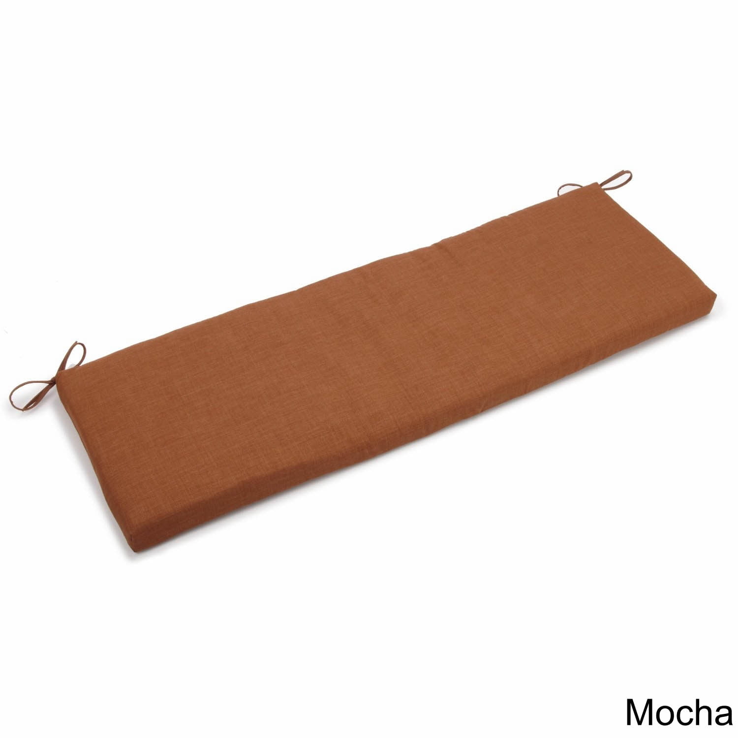960X19-REO-SOL-09 60 x 19 in. Solid Outdoor Spun Polyester Bench Cushion, Mocha