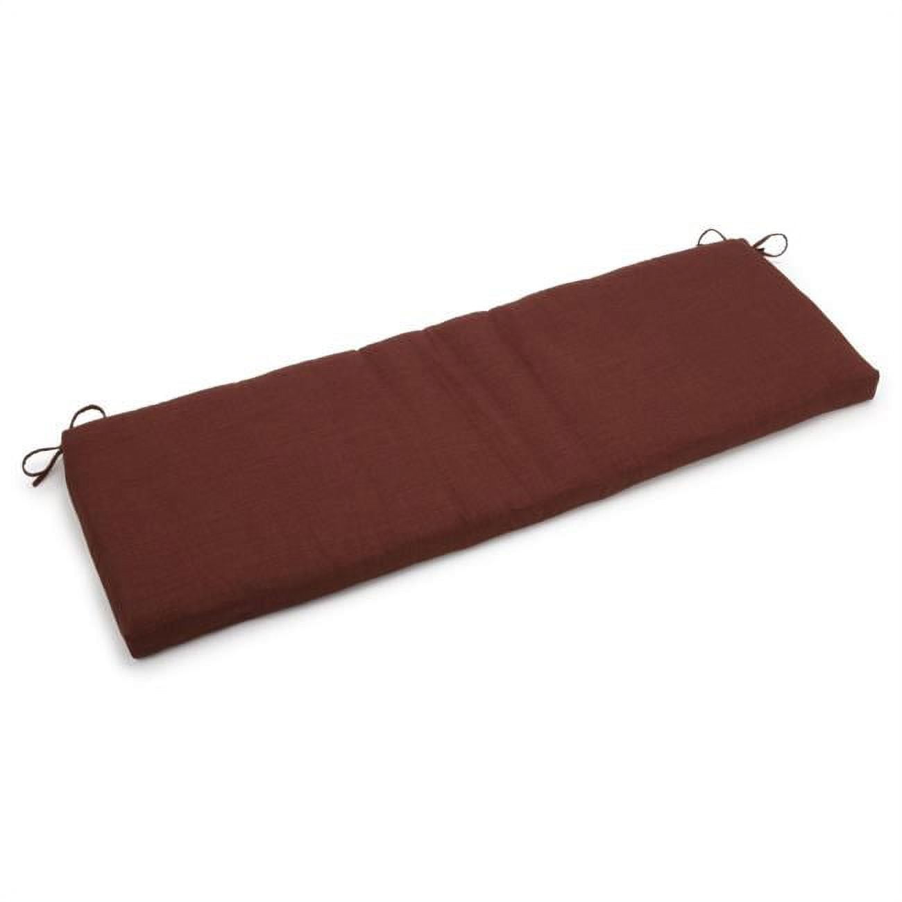 960X19-REO-SOL-10 60 x 19 in. Solid Outdoor Spun Polyester Bench Cushion, Cocoa
