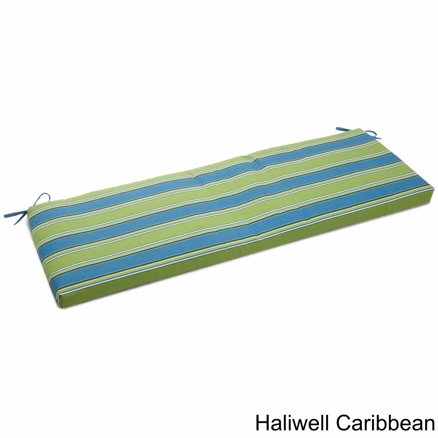 963X19-REO-29 63 x 19 in. Patterned Outdoor Spun Polyester Bench Cushion, Haliwell Caribbean