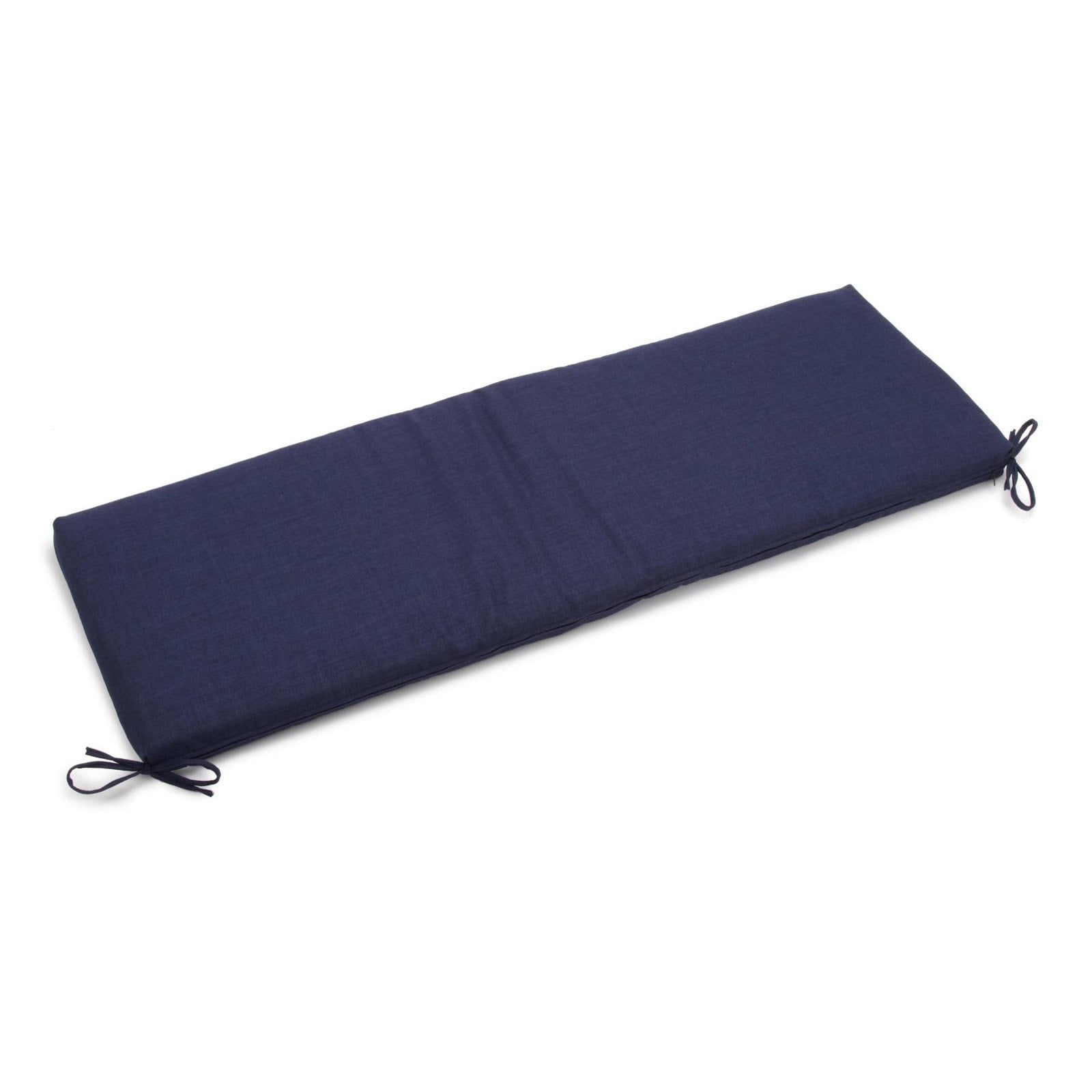 63 x 19 in. Solid Outdoor Spun Polyester Bench Cushion, Azul