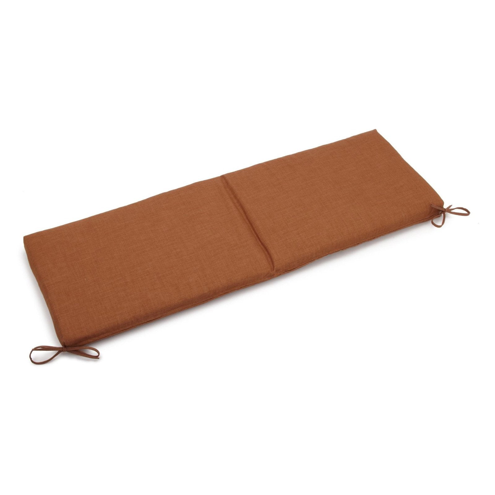 63 x 19 in. Solid Outdoor Spun Polyester Bench Cushion, Mocha