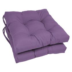 Picture of Blazing Needles 916X16SQ-T-2CH-TW-GP 16 in. Solid Twill Square Tufted Chair Cushions, Grape - Set of 2