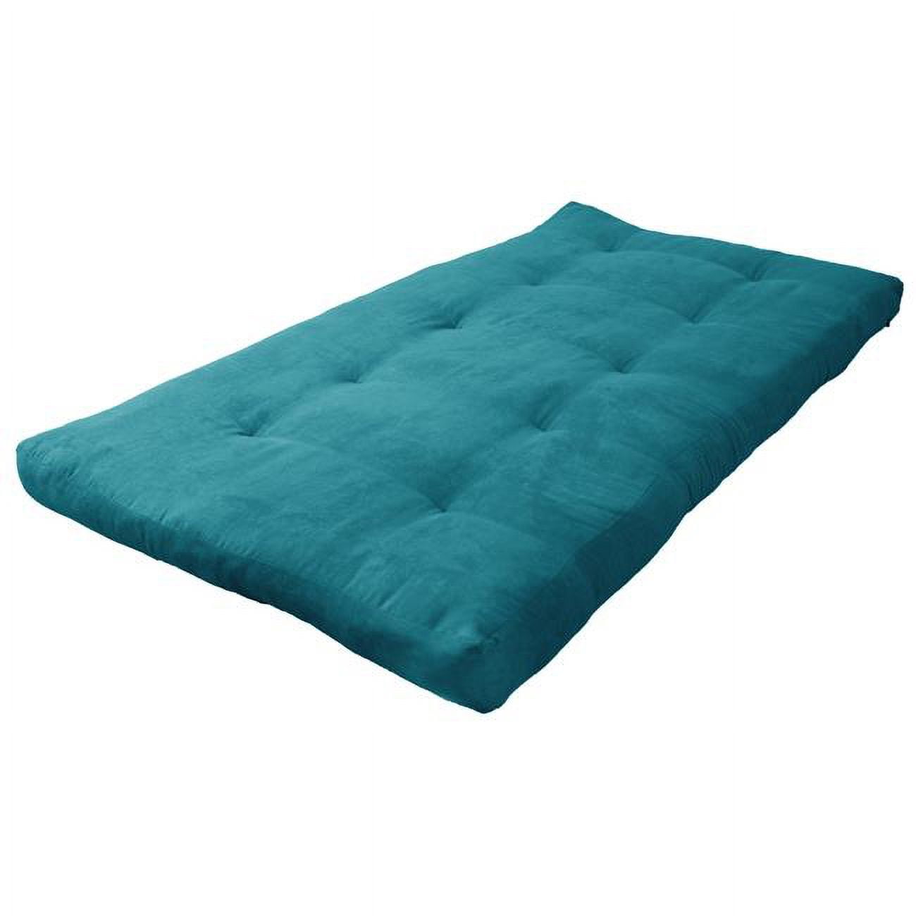 Picture of Blazing Needles 9601-MS-AB 6 in. Vitality Microsuede Twin Size Futon Mattress&#44; Aqua Blue