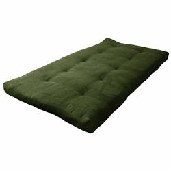 Picture of Blazing Needles 9601-MS-HG 6 in. Vitality Microsuede Twin Size Futon Mattress&#44; Hunter Green
