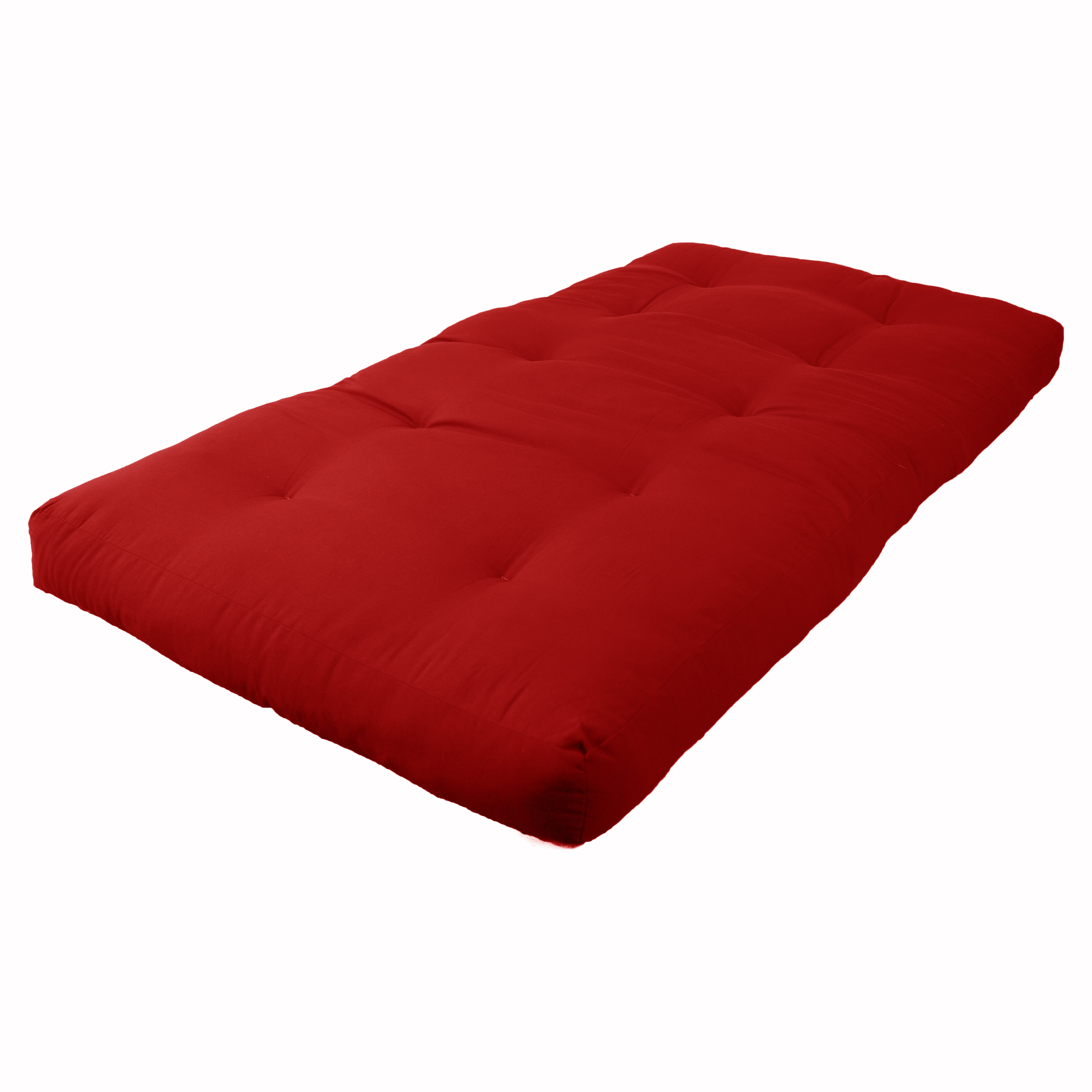 Picture of Blazing Needles 9601-TW-RR 6 in. Renewal Twill Twin Size Futon Mattress, Ruby Red