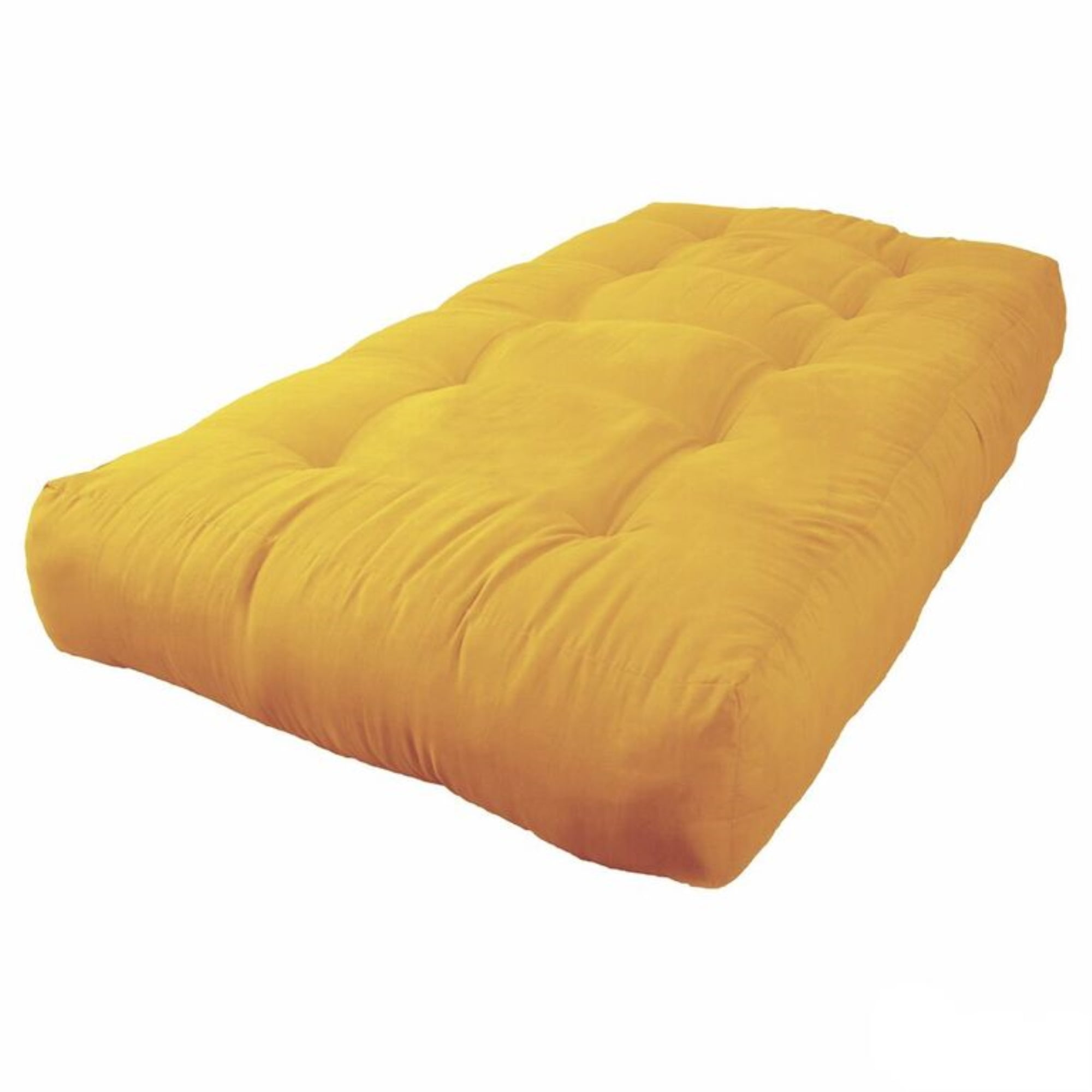 9603-MS-LM 10 in. Vitality Microsuede Twin Size Futon Mattress, Lemon