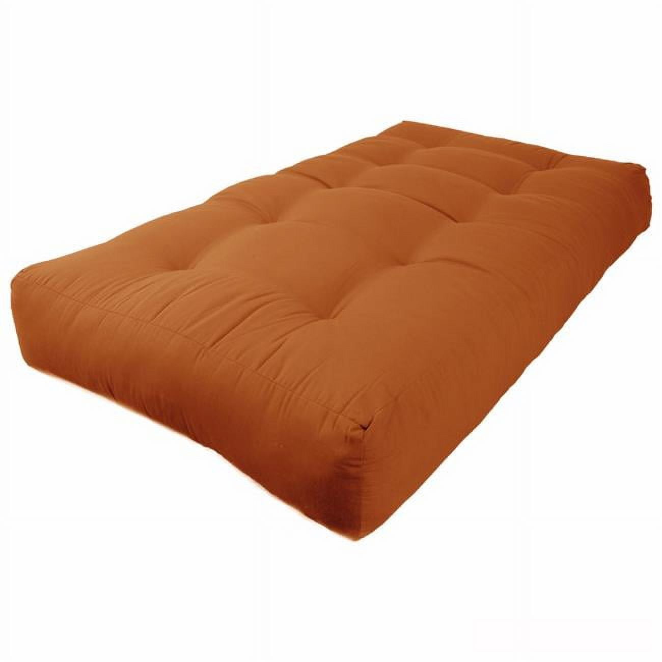 Picture of Blazing Needles 9603-TW-SP 10 in. Renewal Twill Twin Size Futon Mattress, Spice