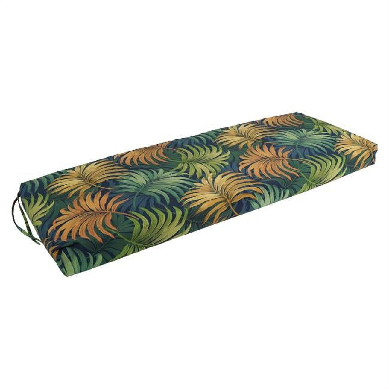 954X19-REO-61 54 x 19 in. Patterned Outdoor Spun Polyester Bench Cushion, Laperta Monsoon