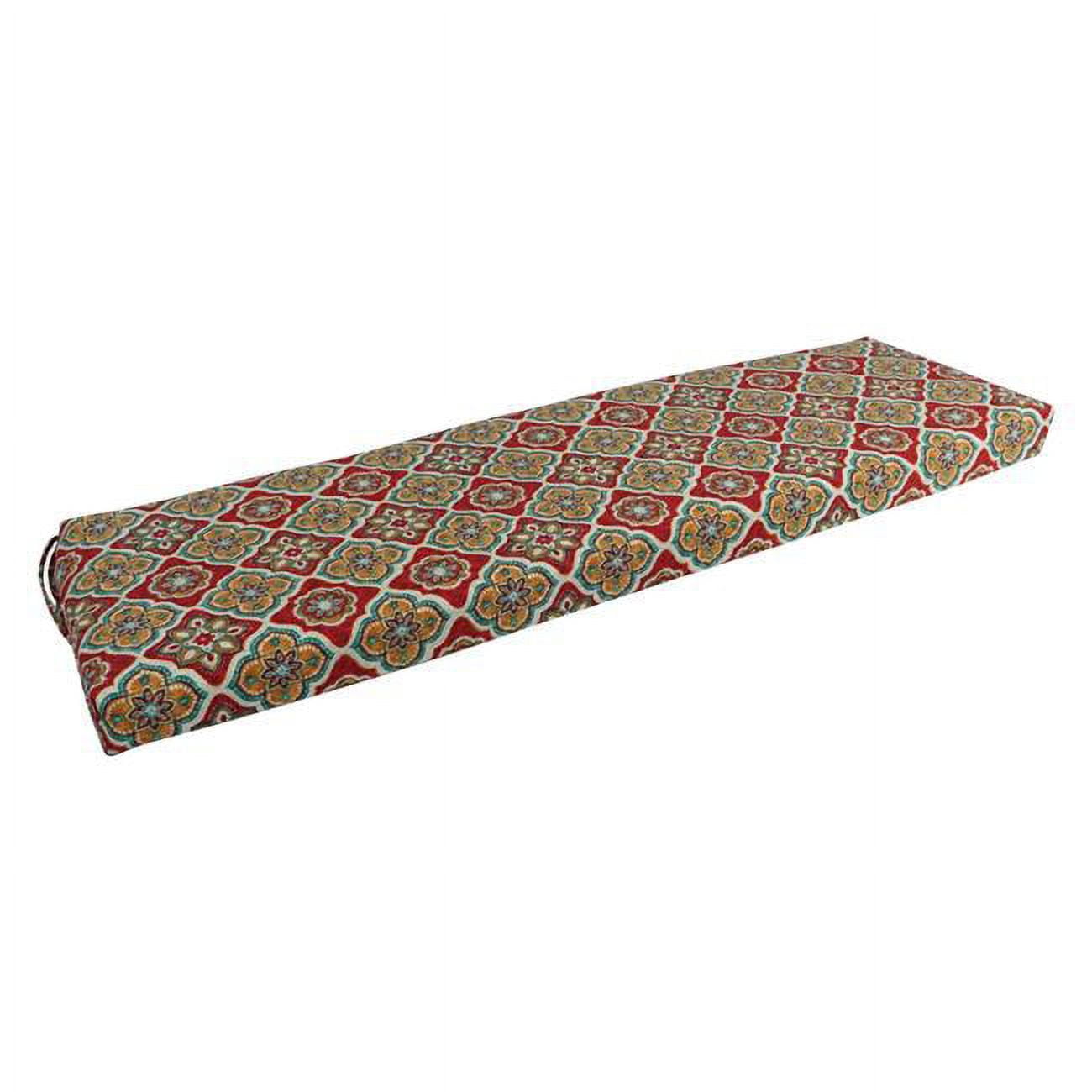 963X19-REO-63 63 x 19 in. Patterned Outdoor Spun Polyester Bench Cushion, Adonis Jewel
