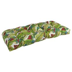 Picture of Blazing Needles 93180-LS-REO-53 42 x 19 in. U-Shaped Patterned Spun Polyester Tufted Settee & Bench Cushion&#44; Balmoral Garden