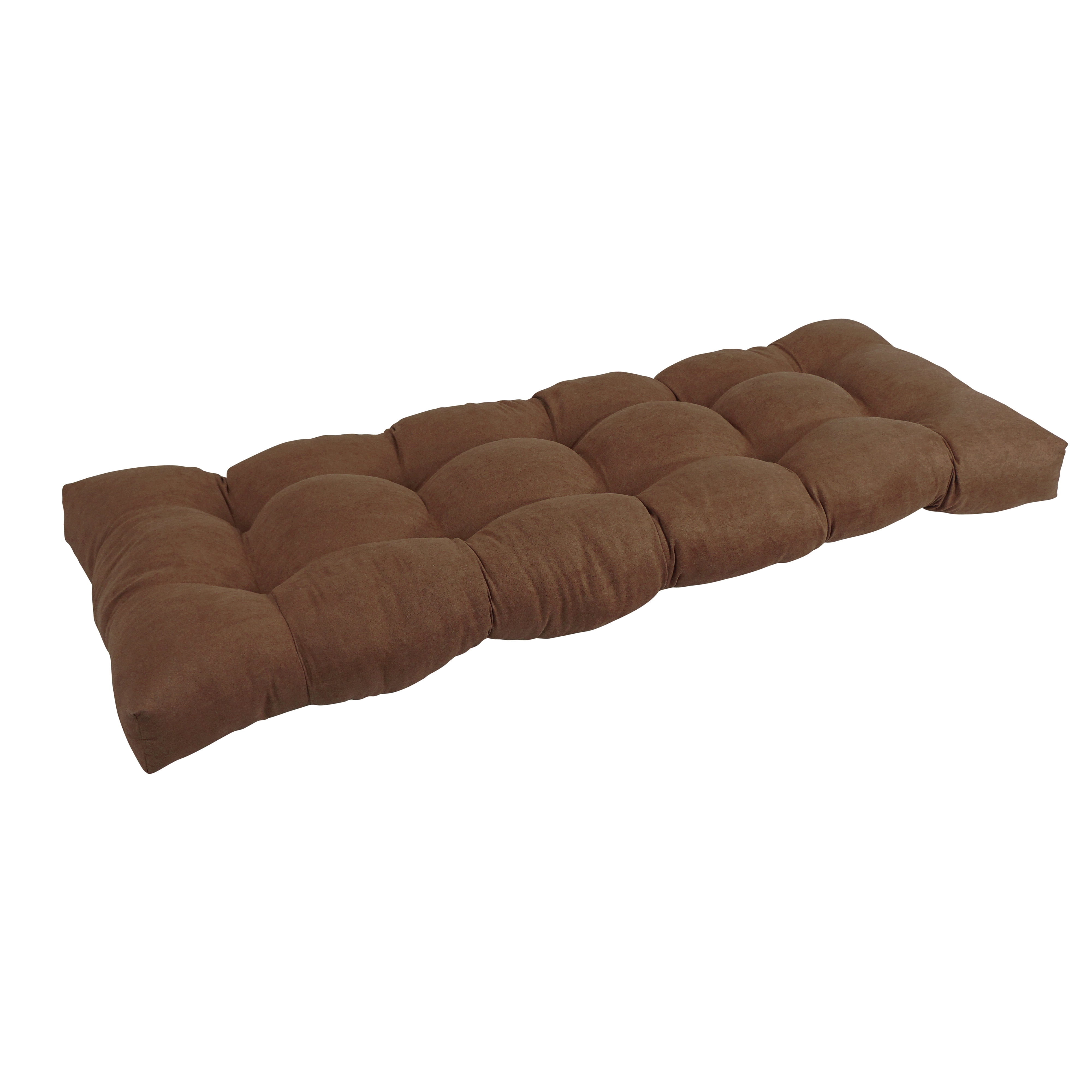 Picture of Blazing Needles 946X19BF-MS-CH 46 x 19 in. Tufted Solid Microsuede Bench Cushion&#44; Chocolate