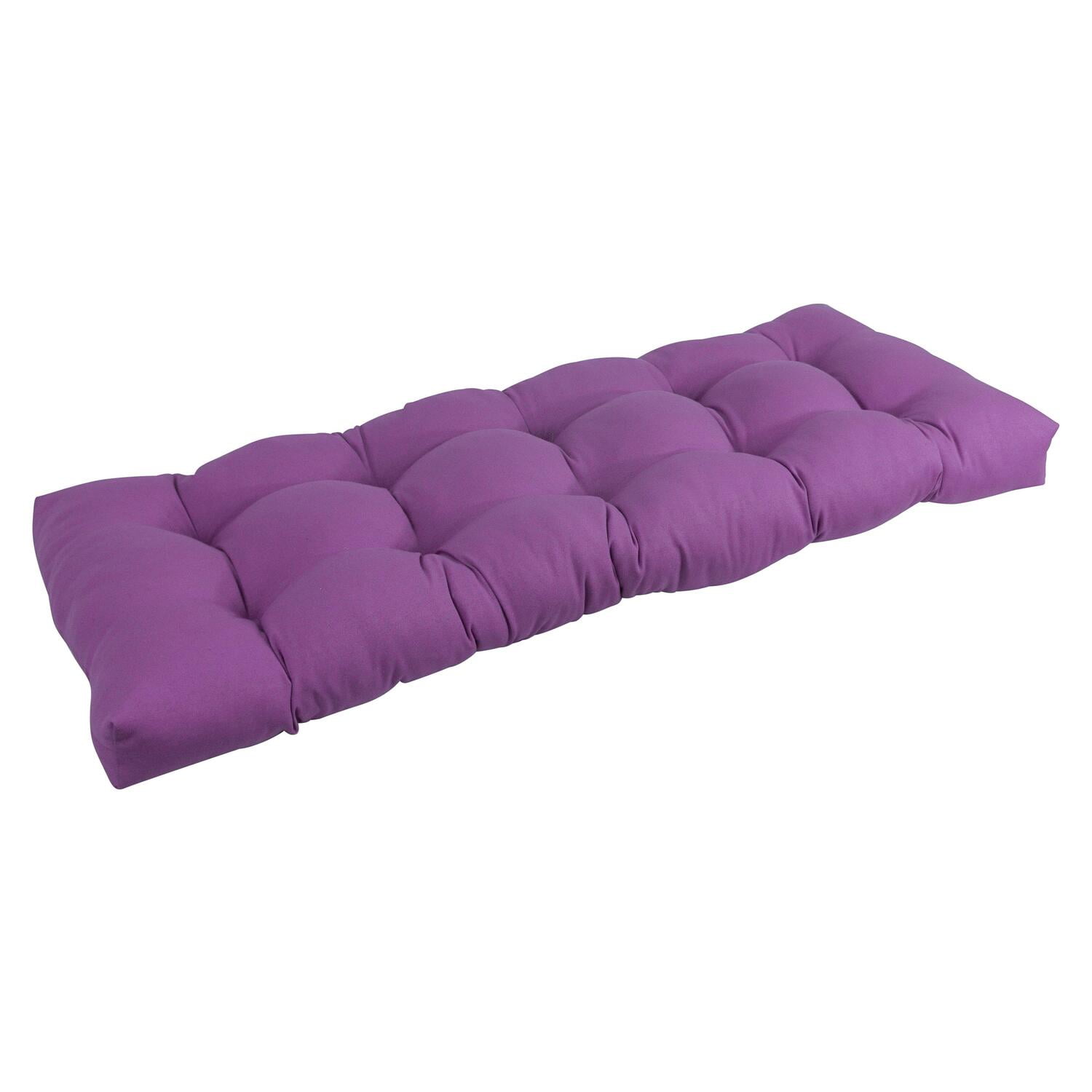 Picture of Blazing Needles 946X19BF-TW-GP 46 x 19 in. Tufted Solid Twill Bench Cushion&#44; Grape