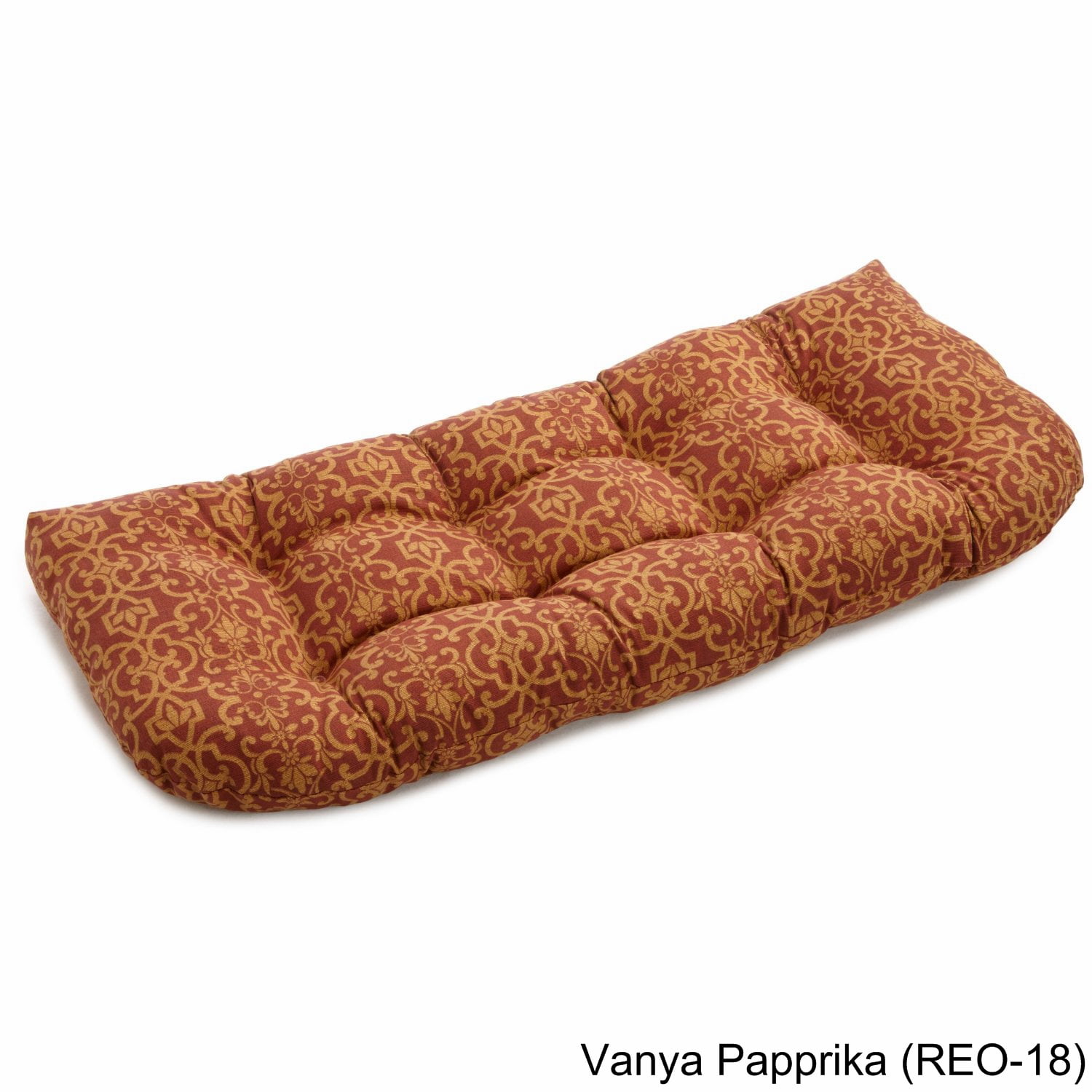 Picture of Blazing Needles 93180-LS-REO-18 42 x 19 in. U-Shaped Patterned Spun Polyester Tufted Settee & Bench Cushion&#44; Vanya Paprika