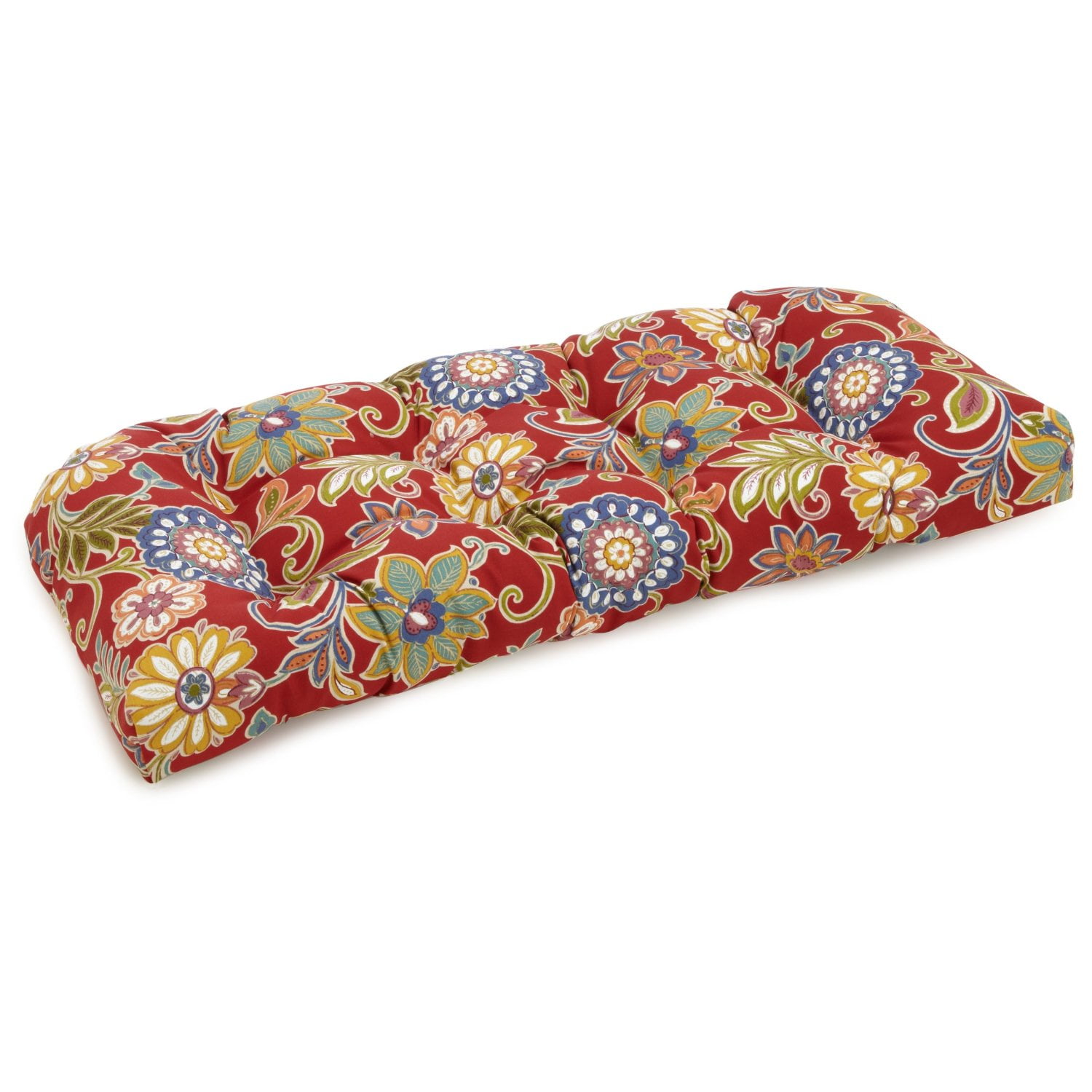 Picture of Blazing Needles 93180-LS-REO-40 42 x 19 in. U-Shaped Patterned Spun Polyester Tufted Settee & Bench Cushion&#44; Alenia Pompeii
