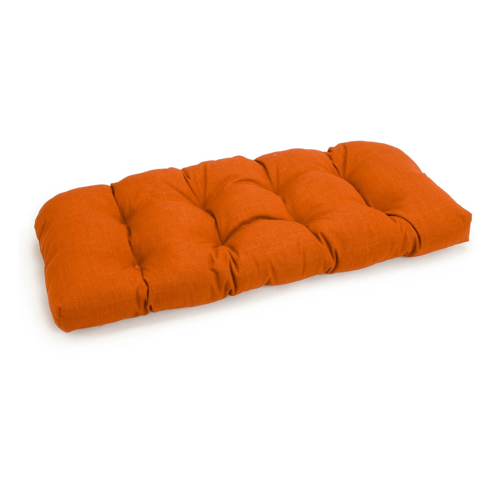 Picture of Blazing Needles 93180-LS-REO-SOL-13 42 x 19 in. U-Shaped Solid Spun Polyester Tufted Settee & Bench Cushion&#44; Tangerine Dream