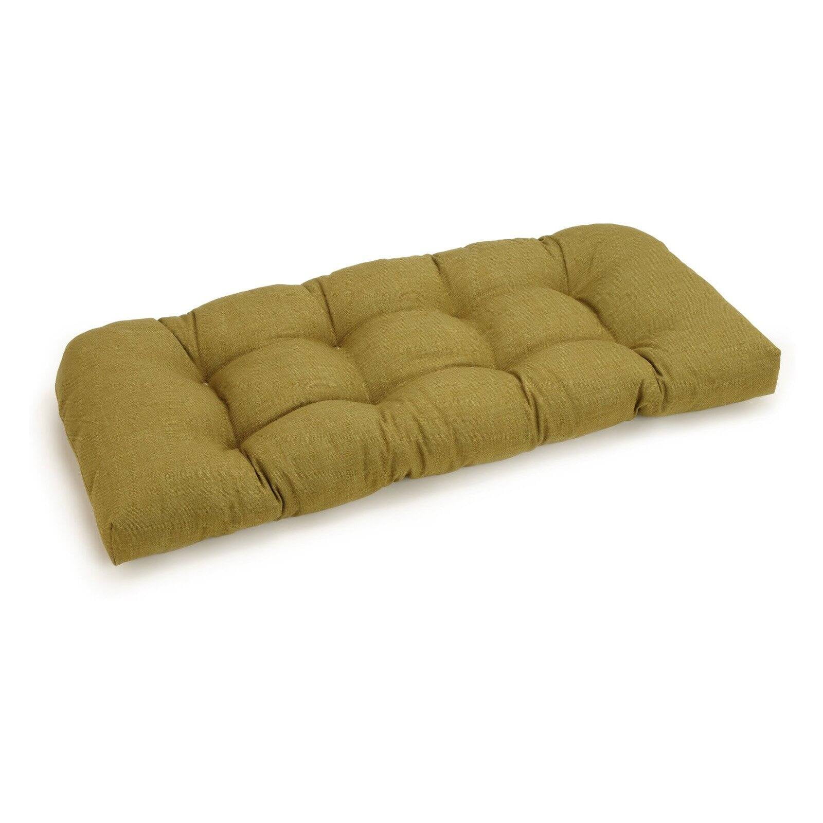 Picture of Blazing Needles 93180-LS-REO-SOL-02 42 x 19 in. U-Shaped Solid Spun Polyester Tufted Settee & Bench Cushion&#44; Avocado
