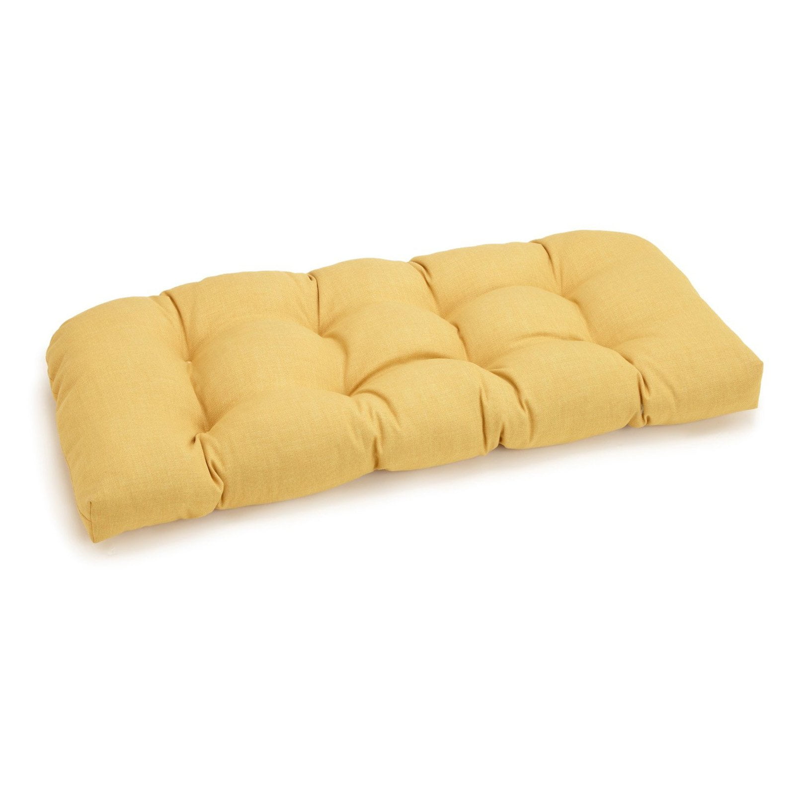Picture of Blazing Needles 93180-LS-REO-SOL-03 42 x 19 in. U-Shaped Solid Spun Polyester Tufted Settee & Bench Cushion&#44; Lemon