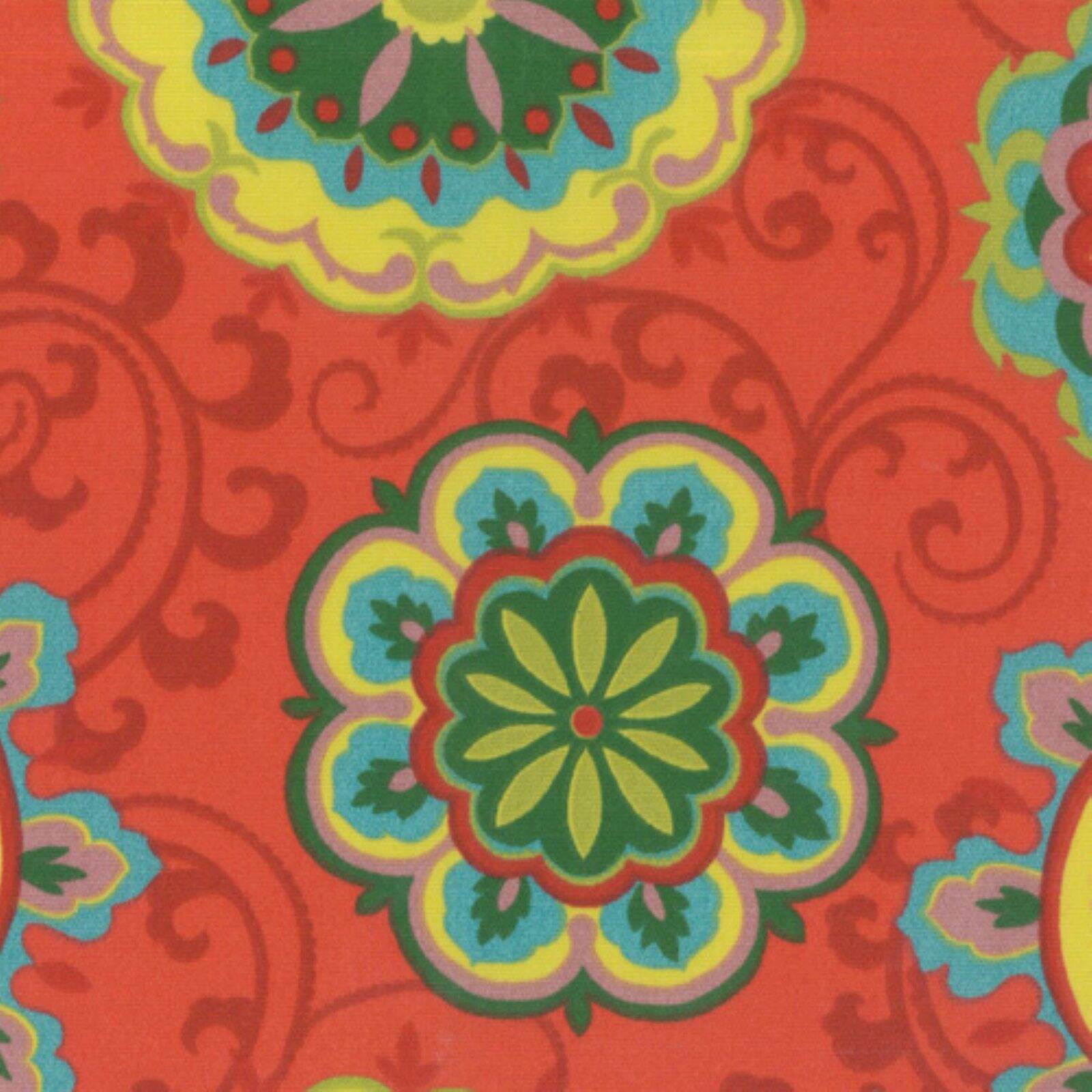 Picture of Blazing Needles 93180-S3-REO-41 U-Shaped Patterned Spun Polyester Tufted Settee Cushion Set, Farrington Terrace Grenadine - Set of 3