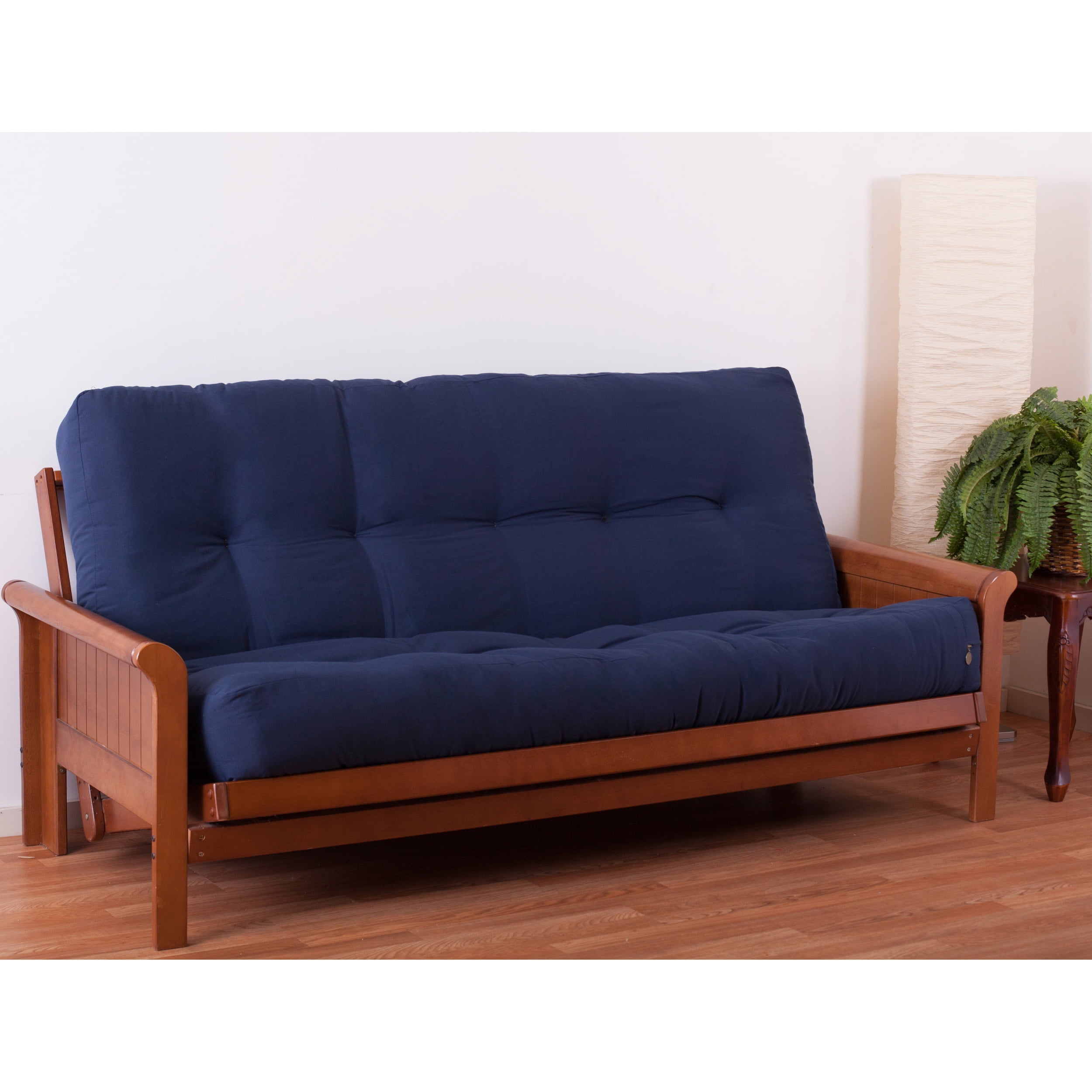 Picture of Blazing Needles 9608-TW-NV 10 in. Renewal Twill Full Size Futon Mattress, Navy