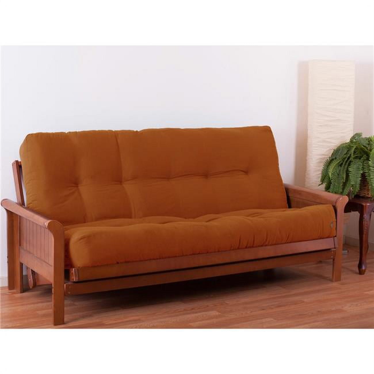 Picture of Blazing Needles 9613-TW-SP 10 in. Renewal Twill Queen Size Futon Mattress, Spice