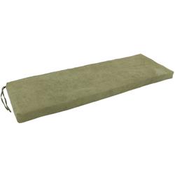 57 x 19 in. Solid Microsuede Bench Cushion, Sage Green