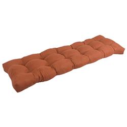 955X19BF-MS-SP 55 x 19 in. Tufted Solid Microsuede Bench Cushion, Spice