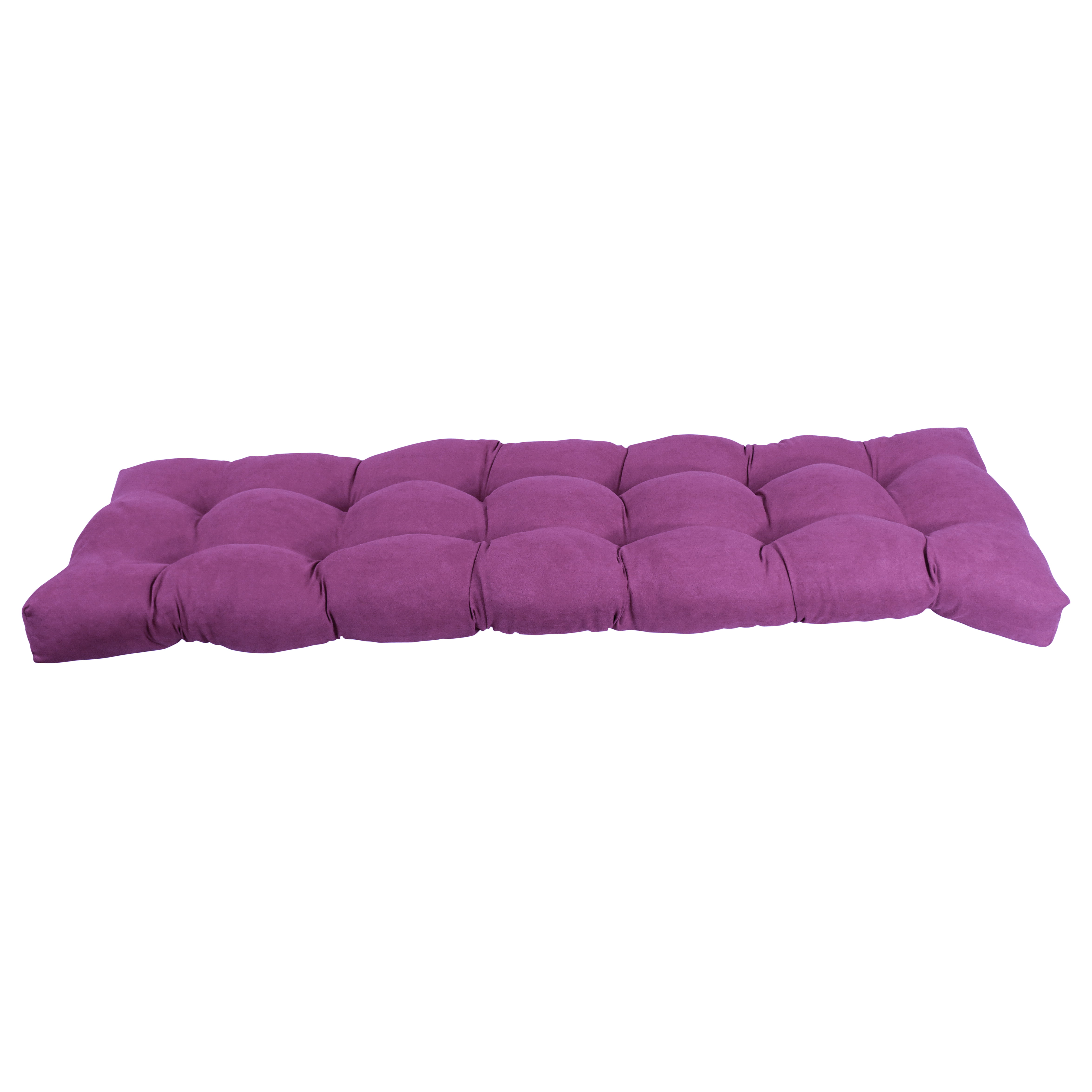 960X19BF-MS-UV 60 x 19 in. Tufted Solid Microsuede Bench Cushion, Ultra Violet