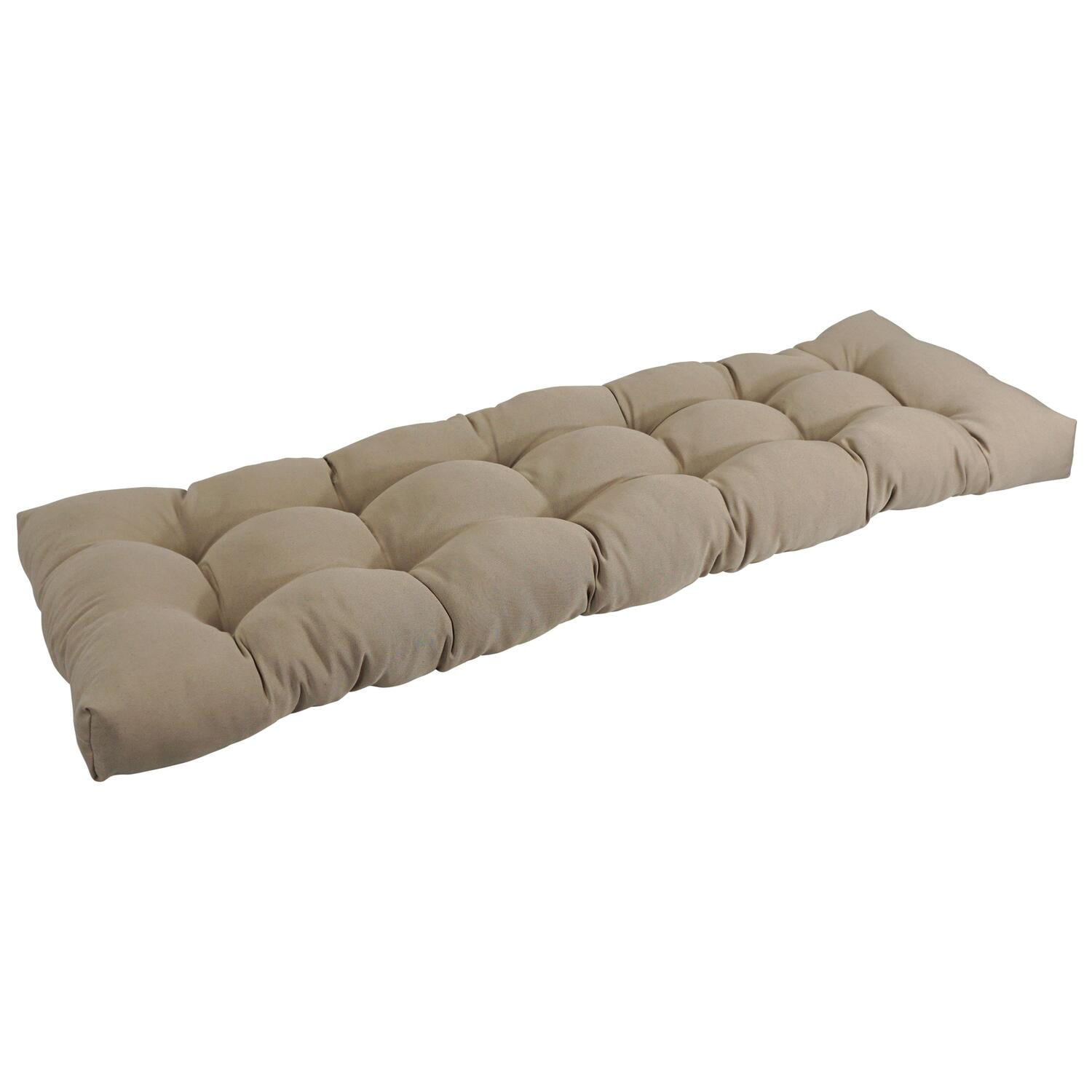 60 x 19 in. Tufted Solid Twill Bench Cushion, Toffee