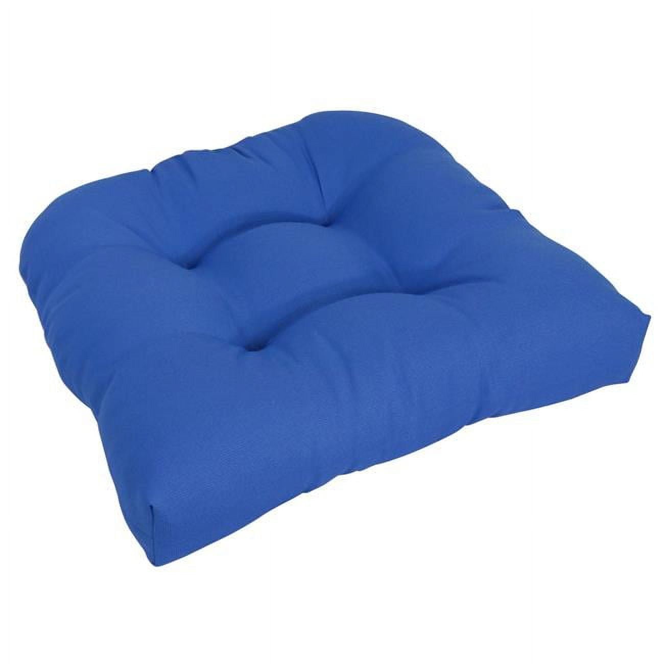 Picture of Blazing Needles 93184-1CH-OD-134 19 in. U-Shaped Spun Polyester Outdoor Tufted Dining Chair Cushion, Cobble Capri
