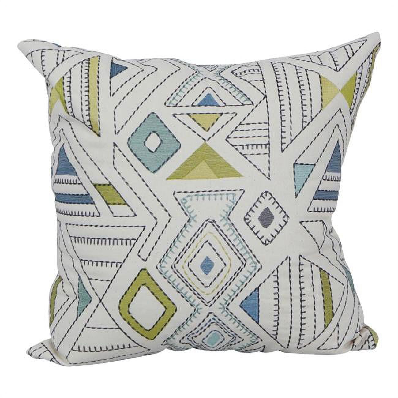 9910-S1-ID-075 17 in. Jacquard Throw Pillows with Inserts, Barista Minera