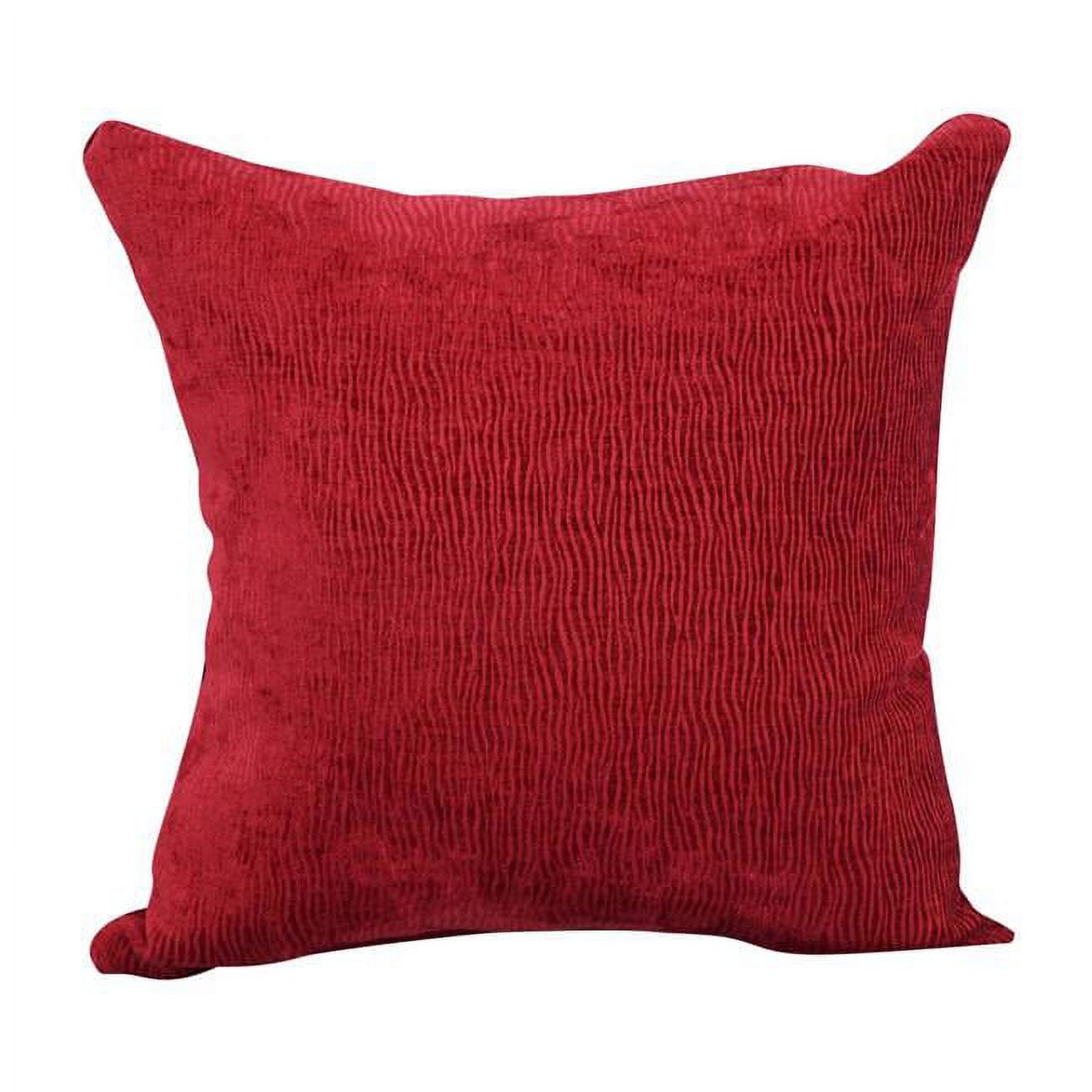 9910-S1-ID-077 17 in. Jacquard Throw Pillows with Inserts, Ashfield Claret