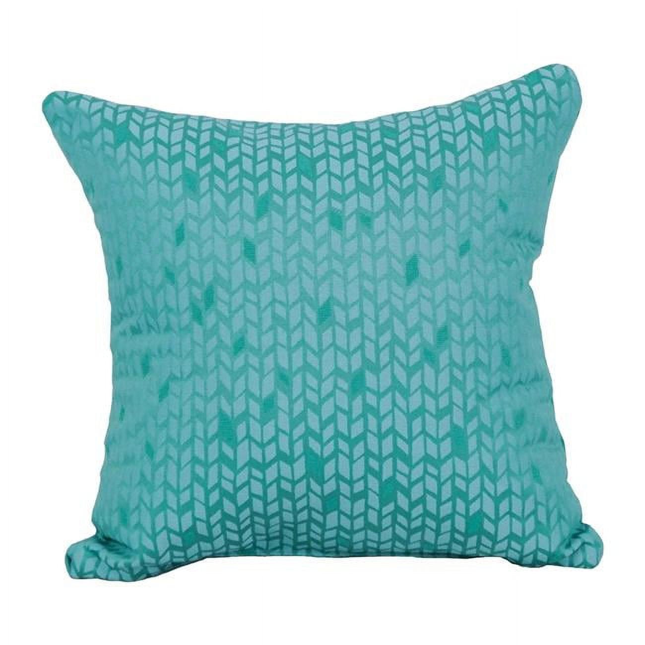 9910-S1-ID-080 17 in. Jacquard Throw Pillows with Inserts, Banyan Seagla