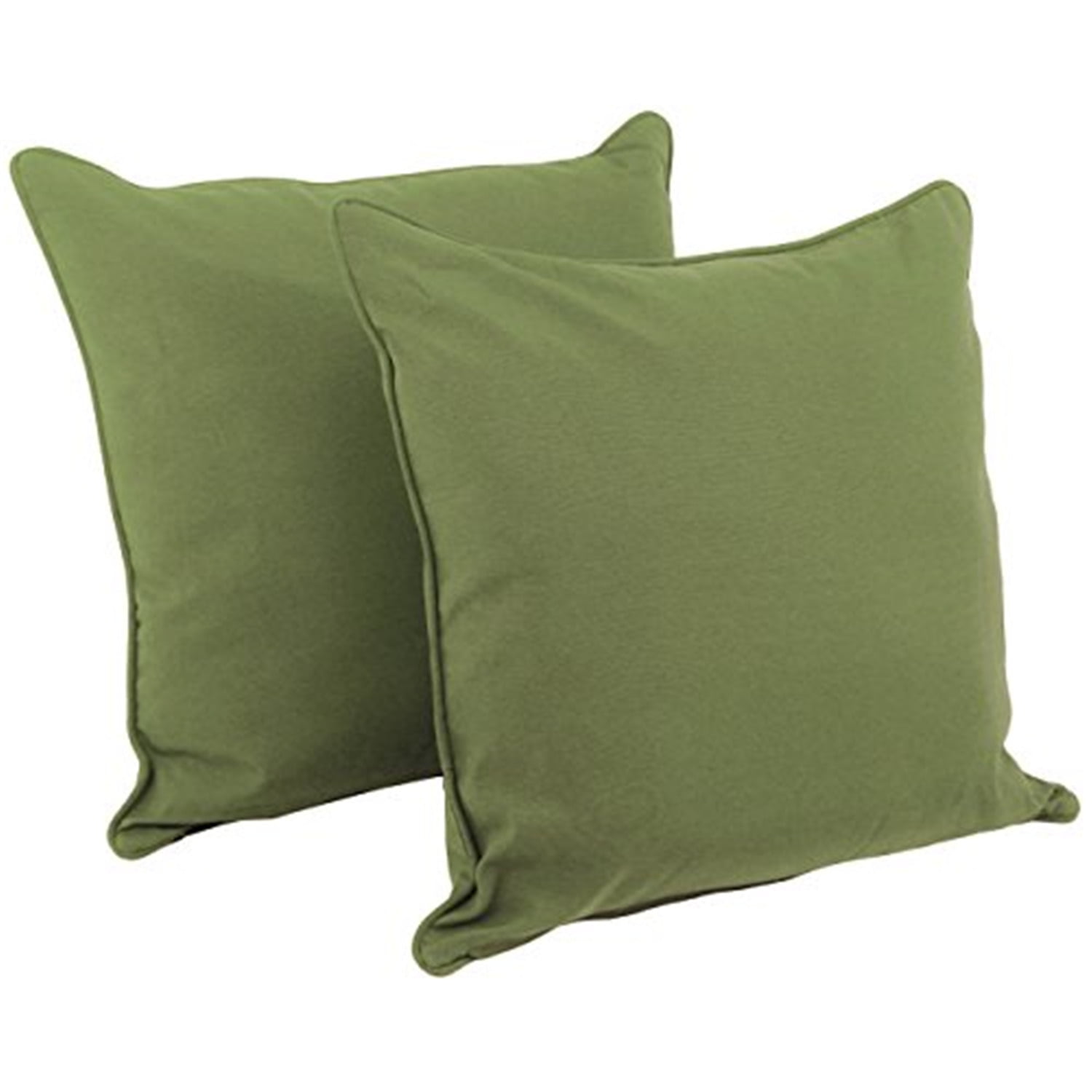 Picture of Blazing Needles 9813-CD-S2-TW-SG 25 in. Double-Corded Solid Twill Square Floor Pillows with Inserts&#44; Sage - Set of 2