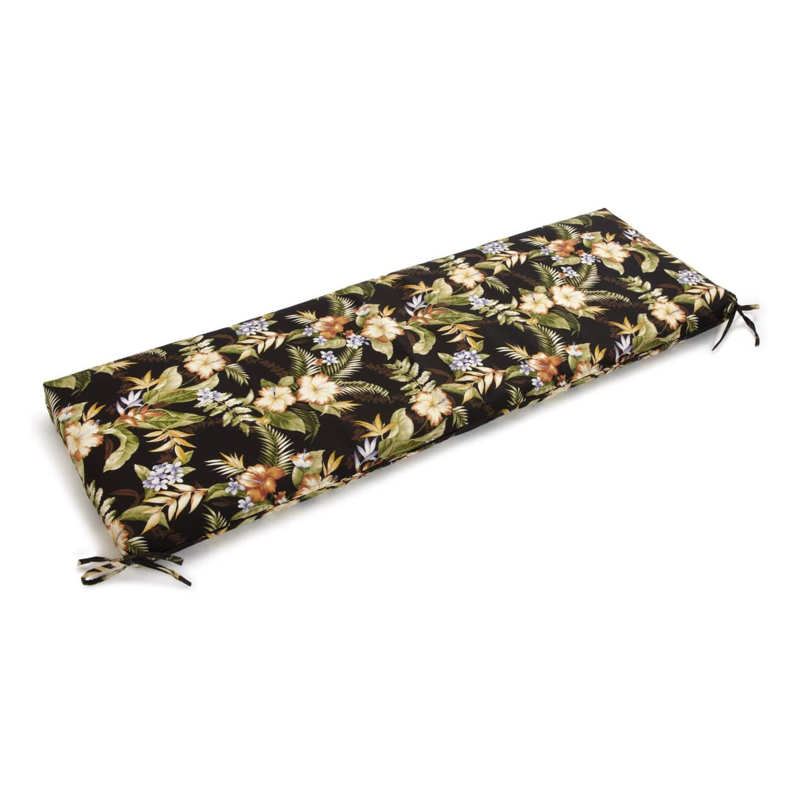 960X19-REO-34 60 x 19 in. Patterned Outdoor Spun Polyester Bench Cushion, Luxury Azure