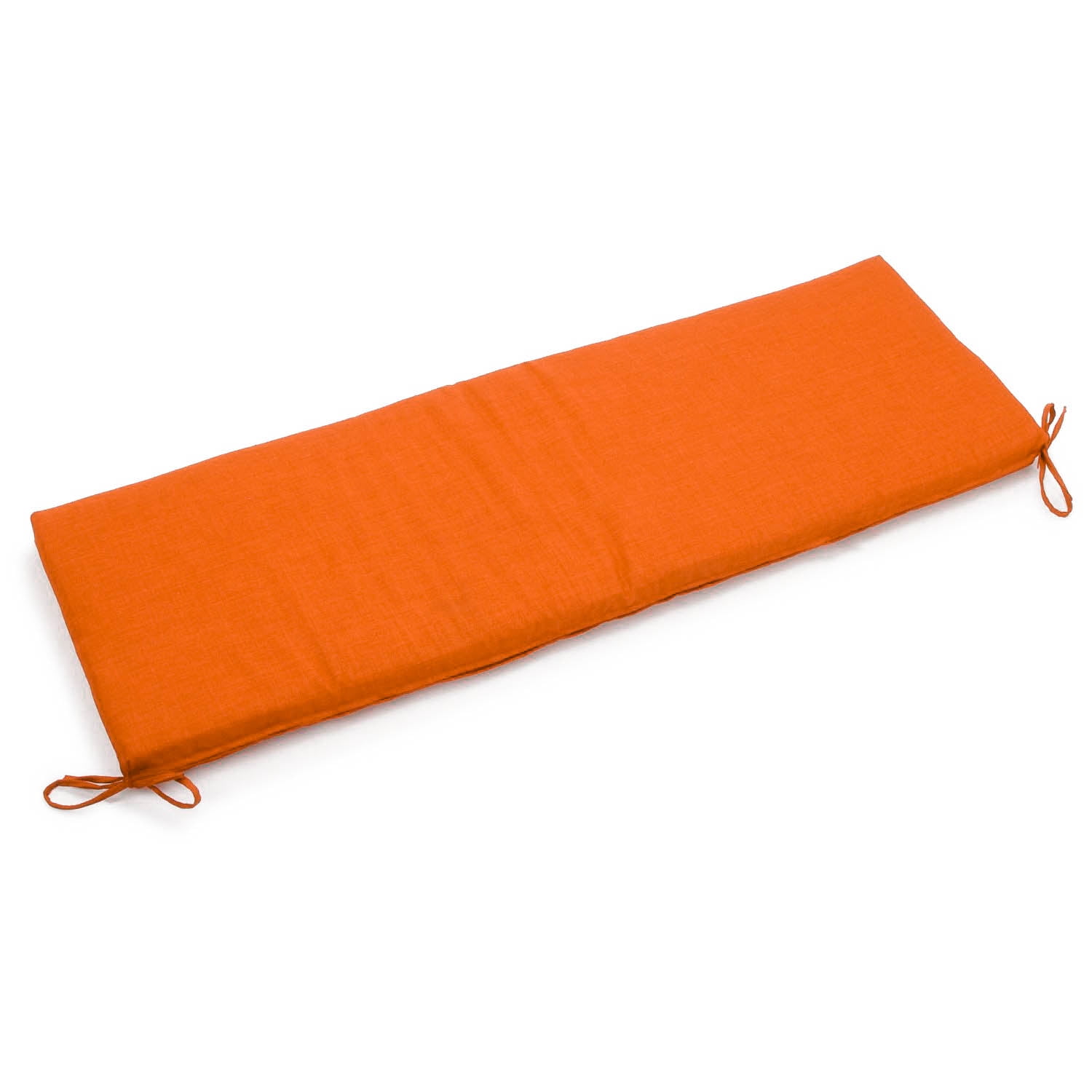 960X19-REO-SOL-13 60 x 19 in. Solid Outdoor Spun Polyester Bench Cushion, Tangerine Dream