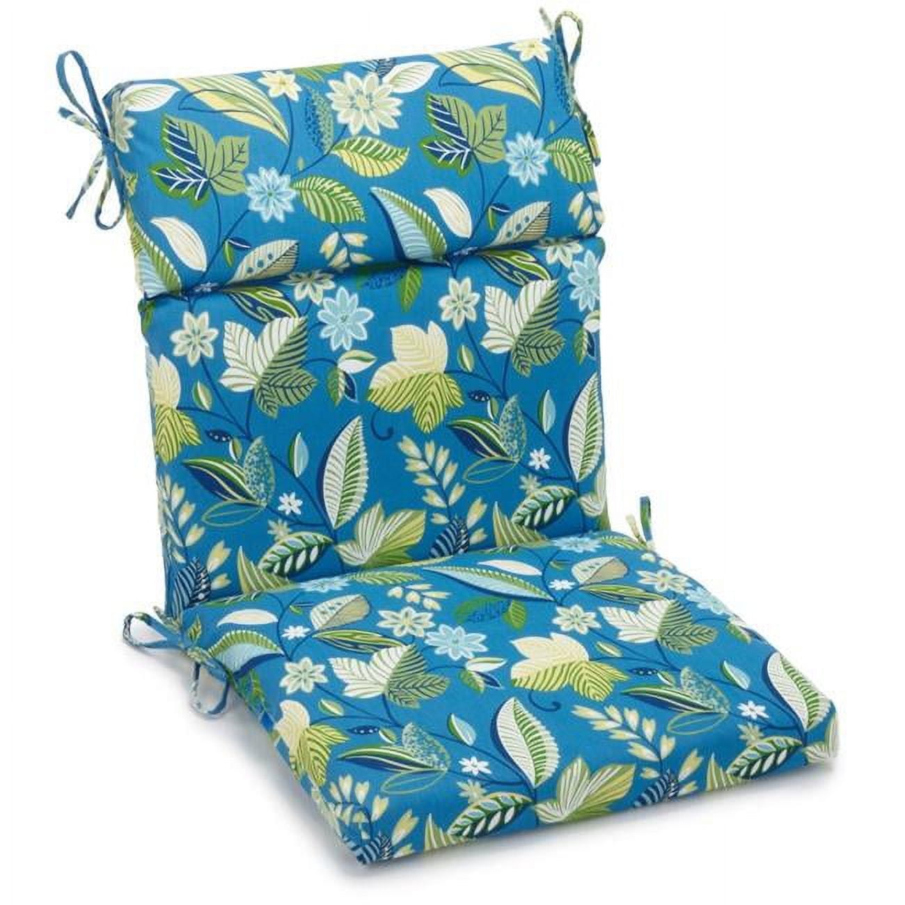 Picture of Blazing Needles 920X42FP-S1-REO-28 20 x 42 in. Spun Polyester Patterned Outdoor Squared Seat & Back Chair Cushion&#44; Skyworks Caribbean