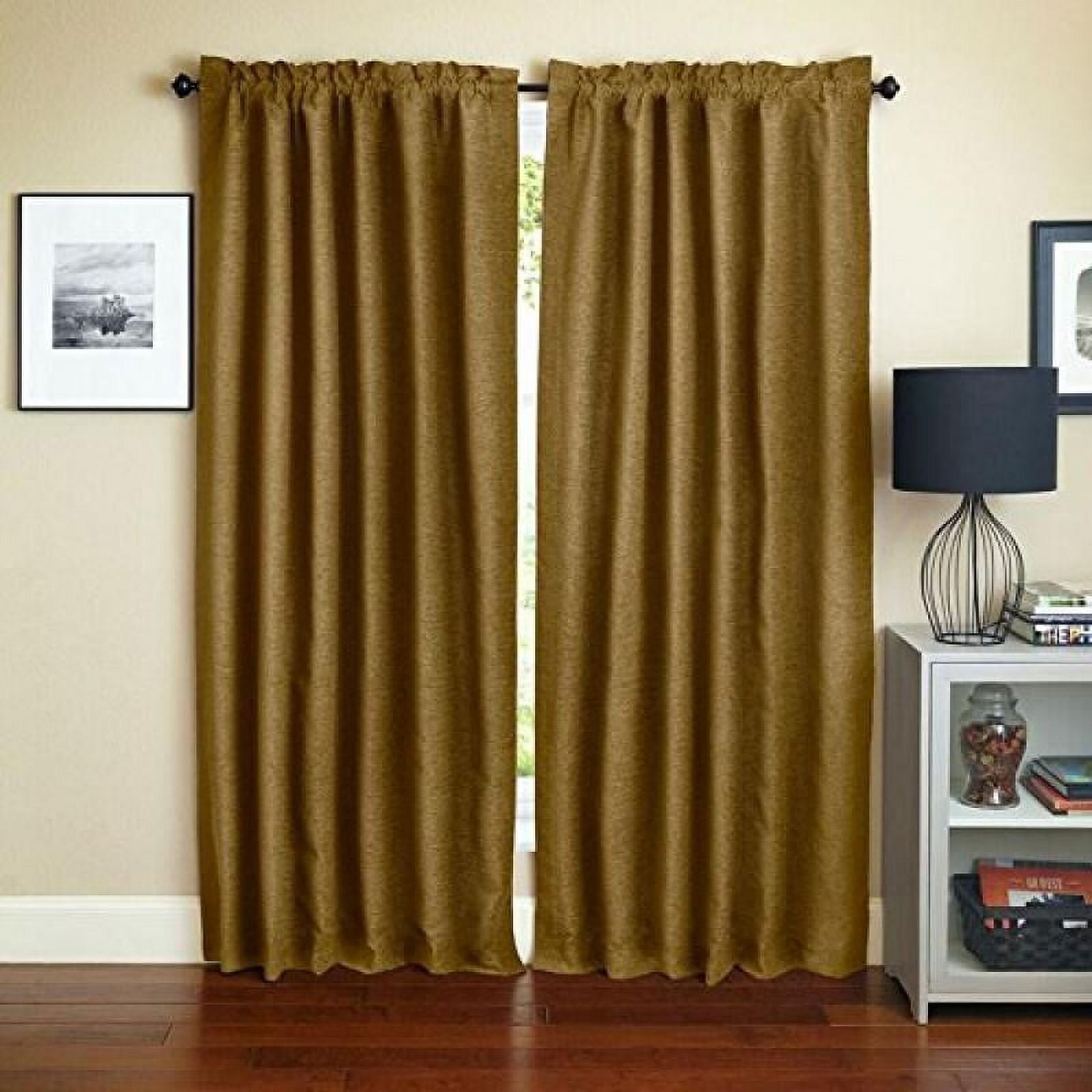 DP-84X52-RP-JCH-09 Jacquard Chenille Indoor Curtains, Champagne
