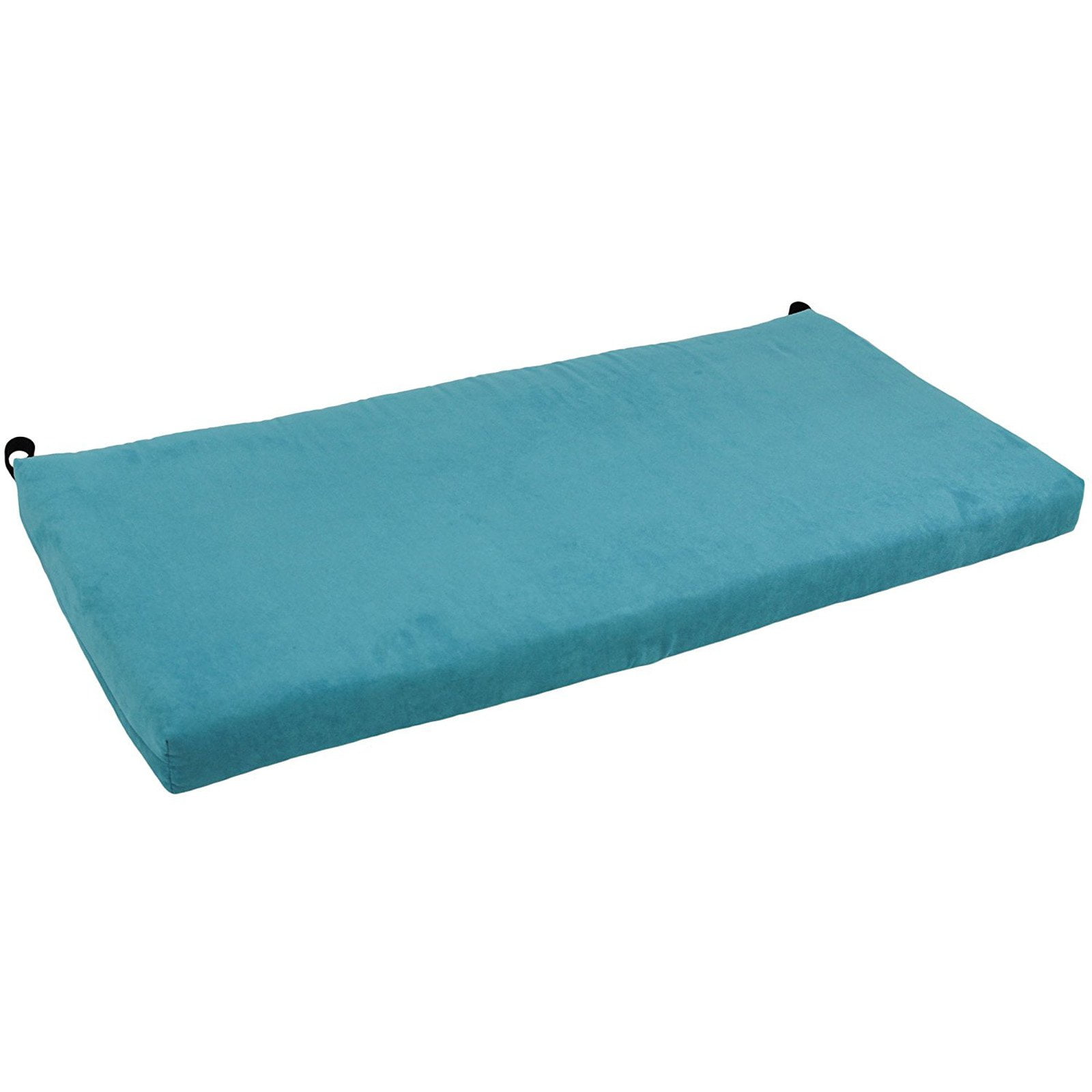 Picture of Blazing Needles 945X19-MS-AB 45 x 19 in. Solid Microsuede Bench Cushion&#44; Aqua Blue