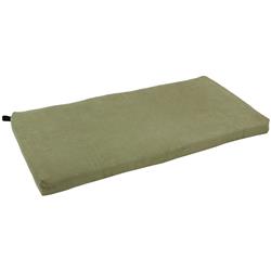 48 x 19 in. Solid Microsuede Bench Cushion, Sage Green