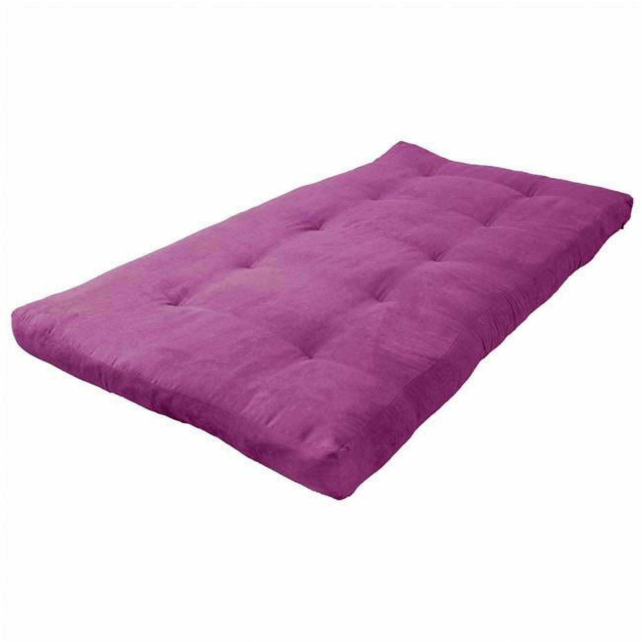 Picture of Blazing Needles 9601-MS-UV 6 in. Vitality Microsuede Twin Size Futon Mattress&#44; Ultra Violet