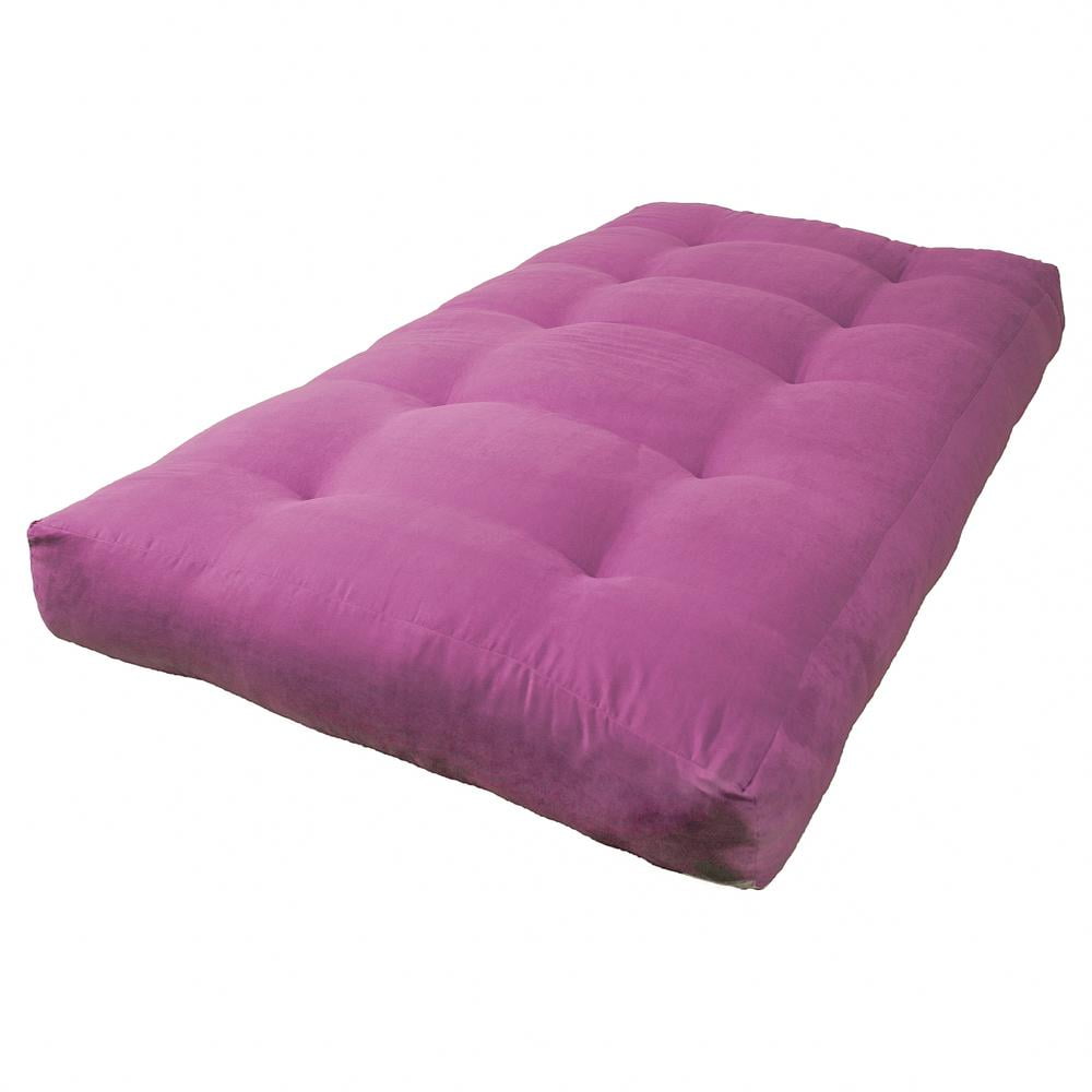 Picture of Blazing Needles 9601-B-MS-UV 7 in. Vitality Microsuede Twin Size Futon Mattress&#44; Ultra Violet