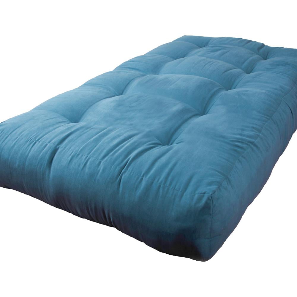 Picture of Blazing Needles 9602-B-MS-TL 9 in. Vitality Microsuede Twin Size Futon Mattress&#44; Teal