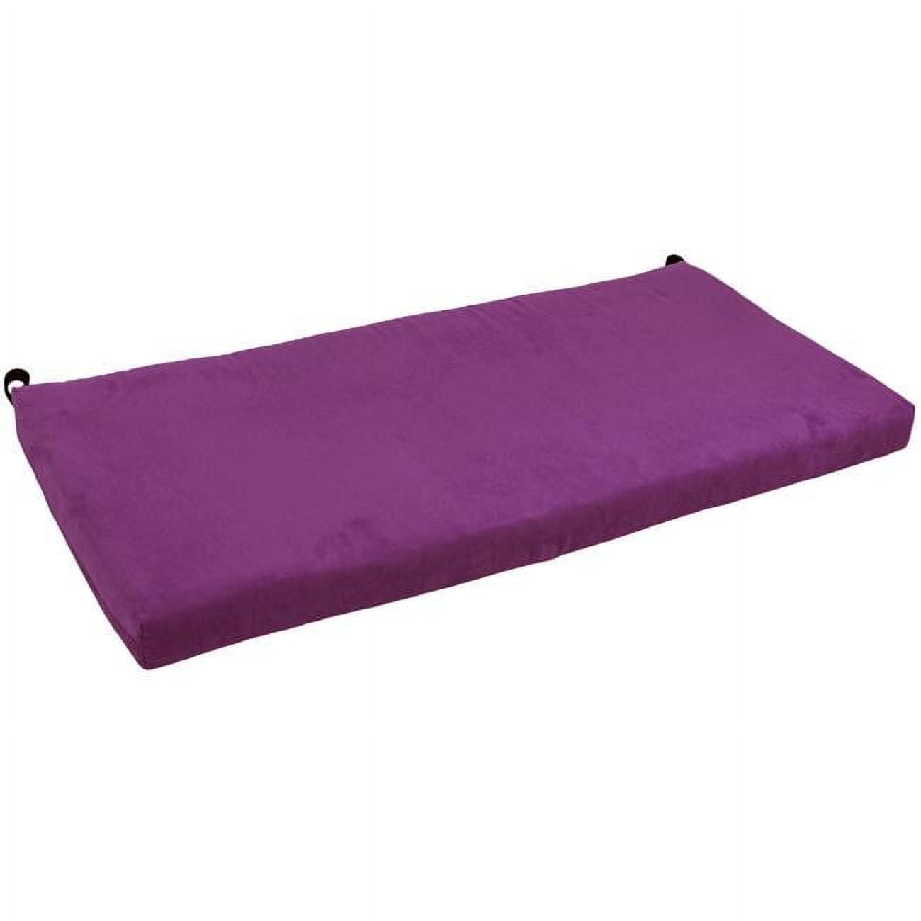 Picture of Blazing Needles 945X19-MS-UV 45 x 19 in. Solid Microsuede Bench Cushion&#44; Ultra Violet