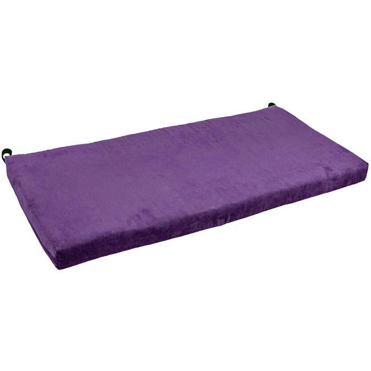 948X19-MS-UV 48 x 19 in. Solid Microsuede Bench Cushion, Ultra Violet