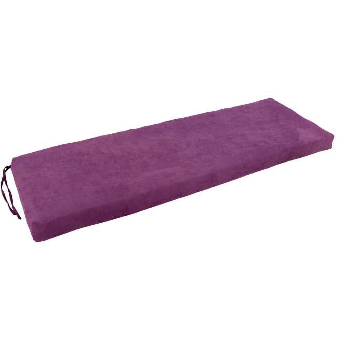 951X19-MS-UV 51 x 19 in. Solid Microsuede Bench Cushion, Ultra Violet