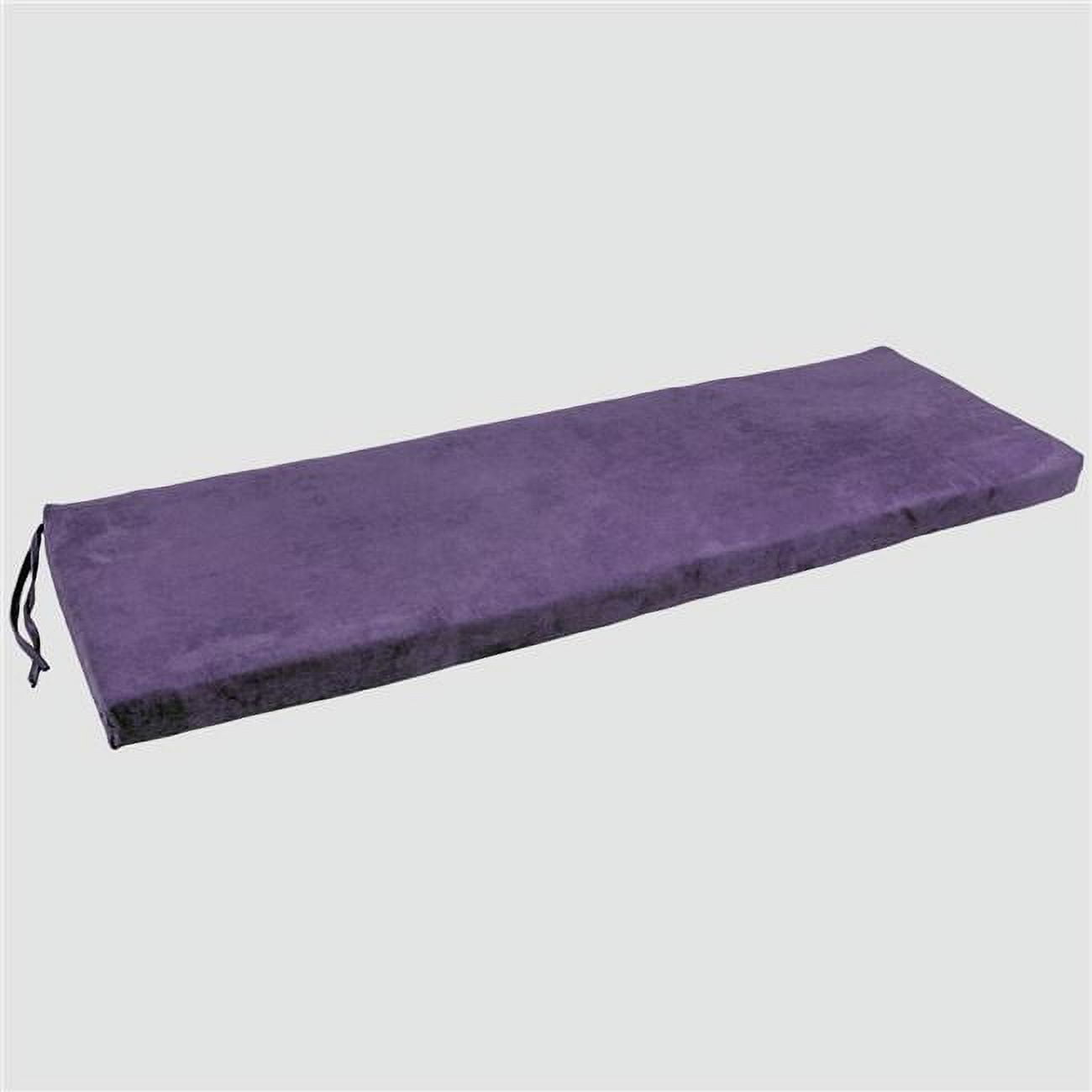 963X19-MS-UV 63 x 19 in. Solid Microsuede Bench Cushion, Ultra Violet